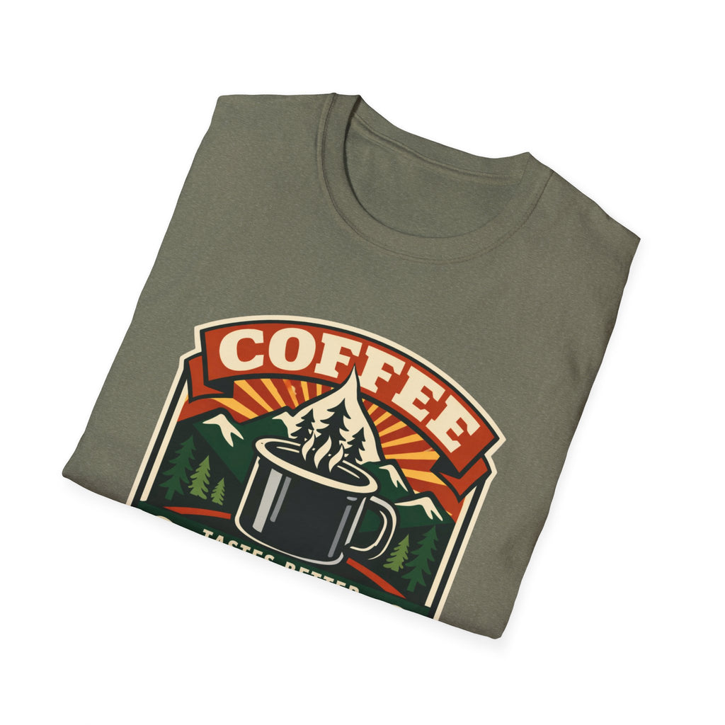Coffee Tastes Better Outdoors T-Shirt