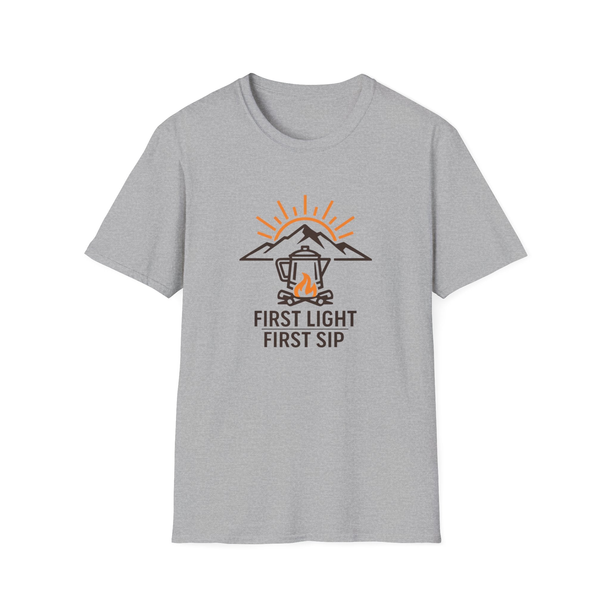 First Light, First Sip Illustration T-Shirt