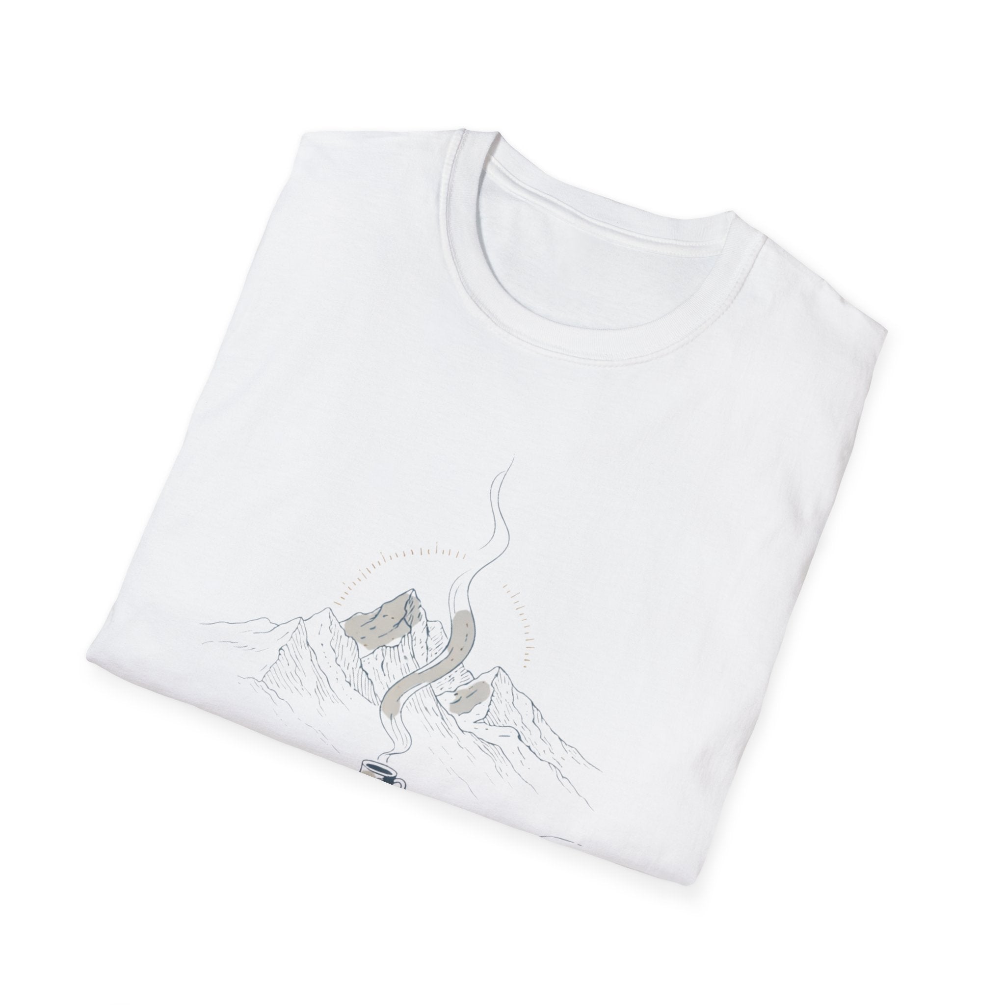 Brewed Somewhere Beautiful Mountains T-Shirt