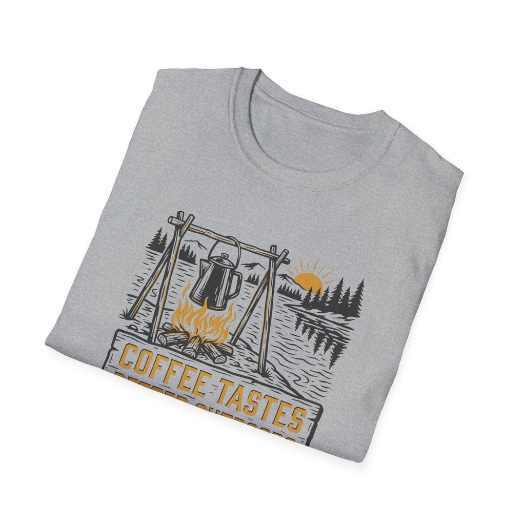 Coffee Tastes Better Outdoors T-Shirt