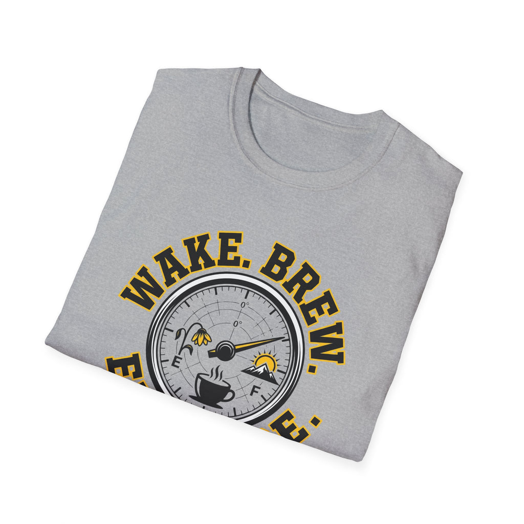 Wake Brew Explore Fuel Design T-Shirt