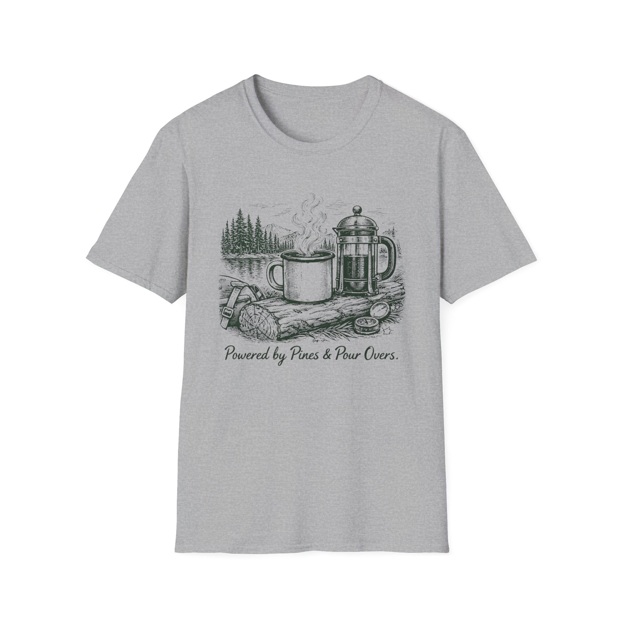 Powered By Pines & Pour Overs T-Shirt