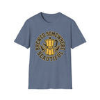 Brewed Somewhere Beautiful Coffee Pot & Tree T-Shirt