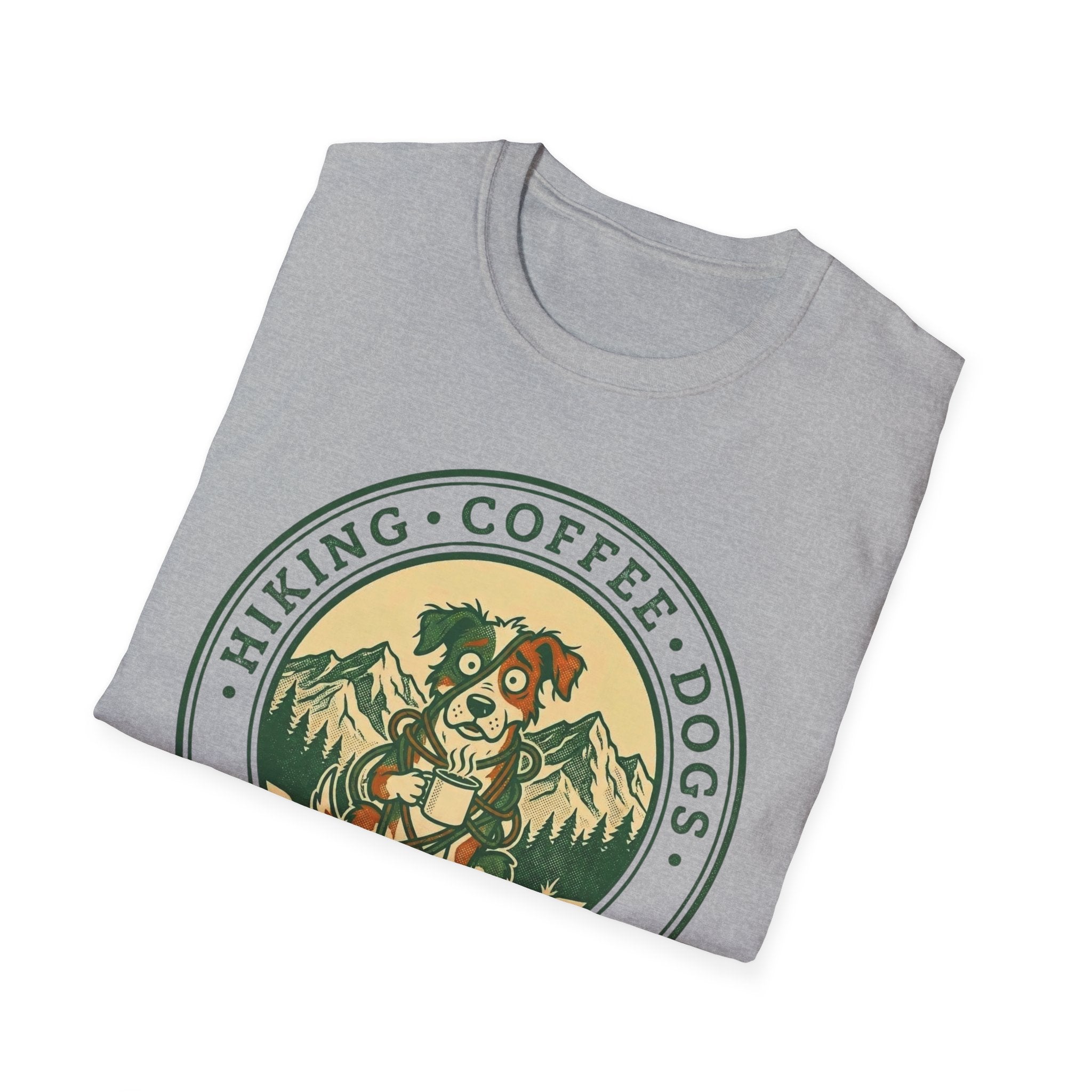 Hiking . Coffee . Dogs . What Could Go Wrong Funny T-Shirt
