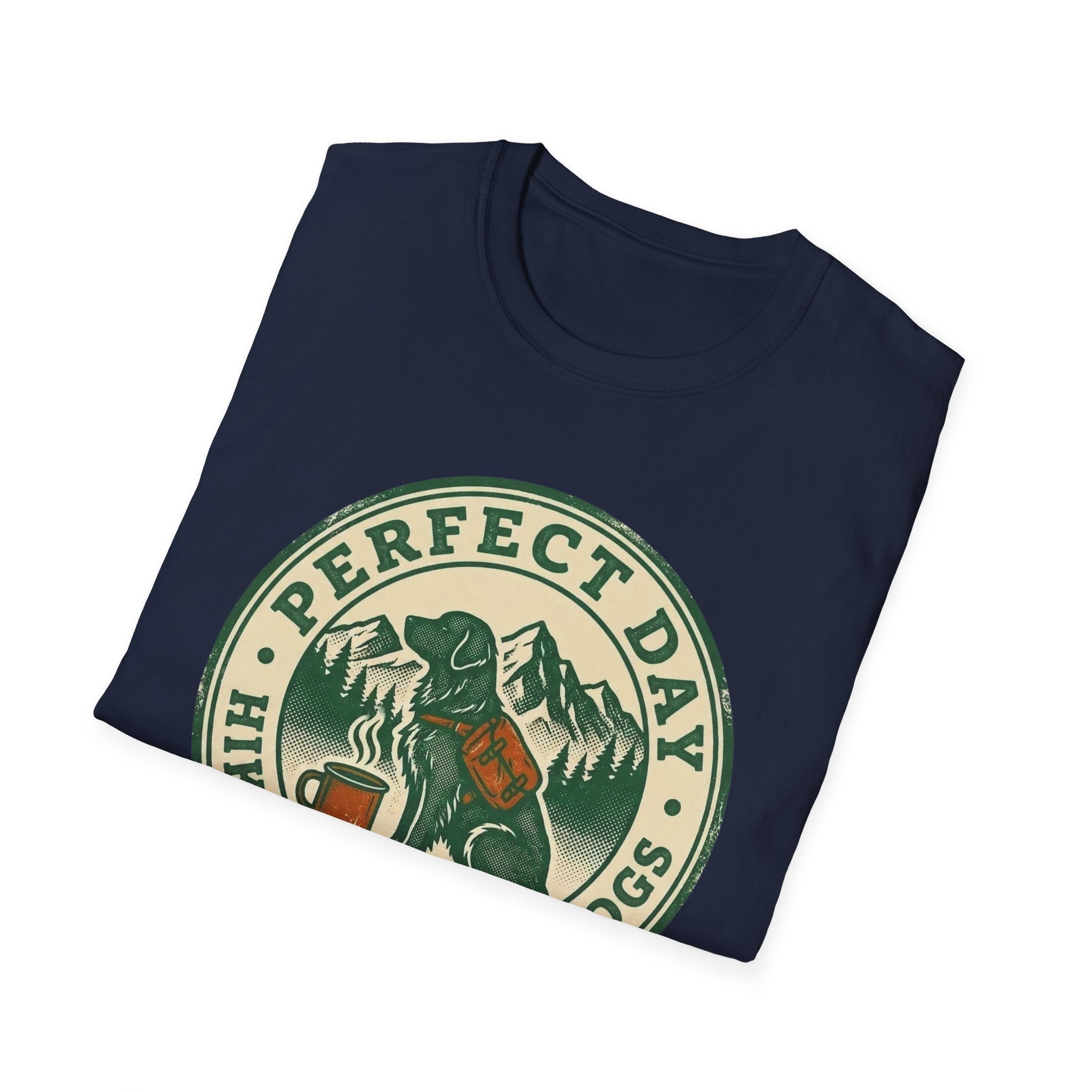 Perfect Day - Hiking Coffee Dogs T-Shirt