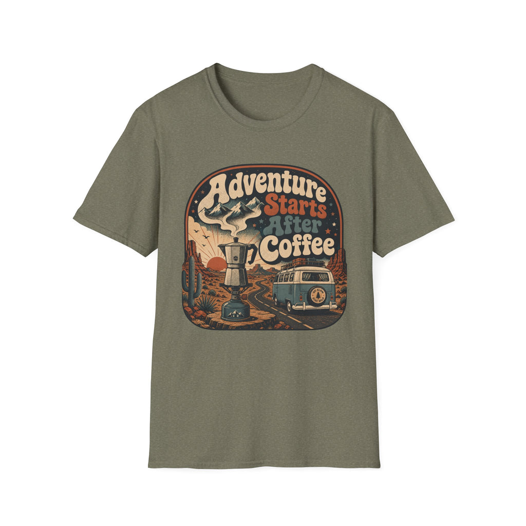 Adventure Starts After Coffee T-Shirt