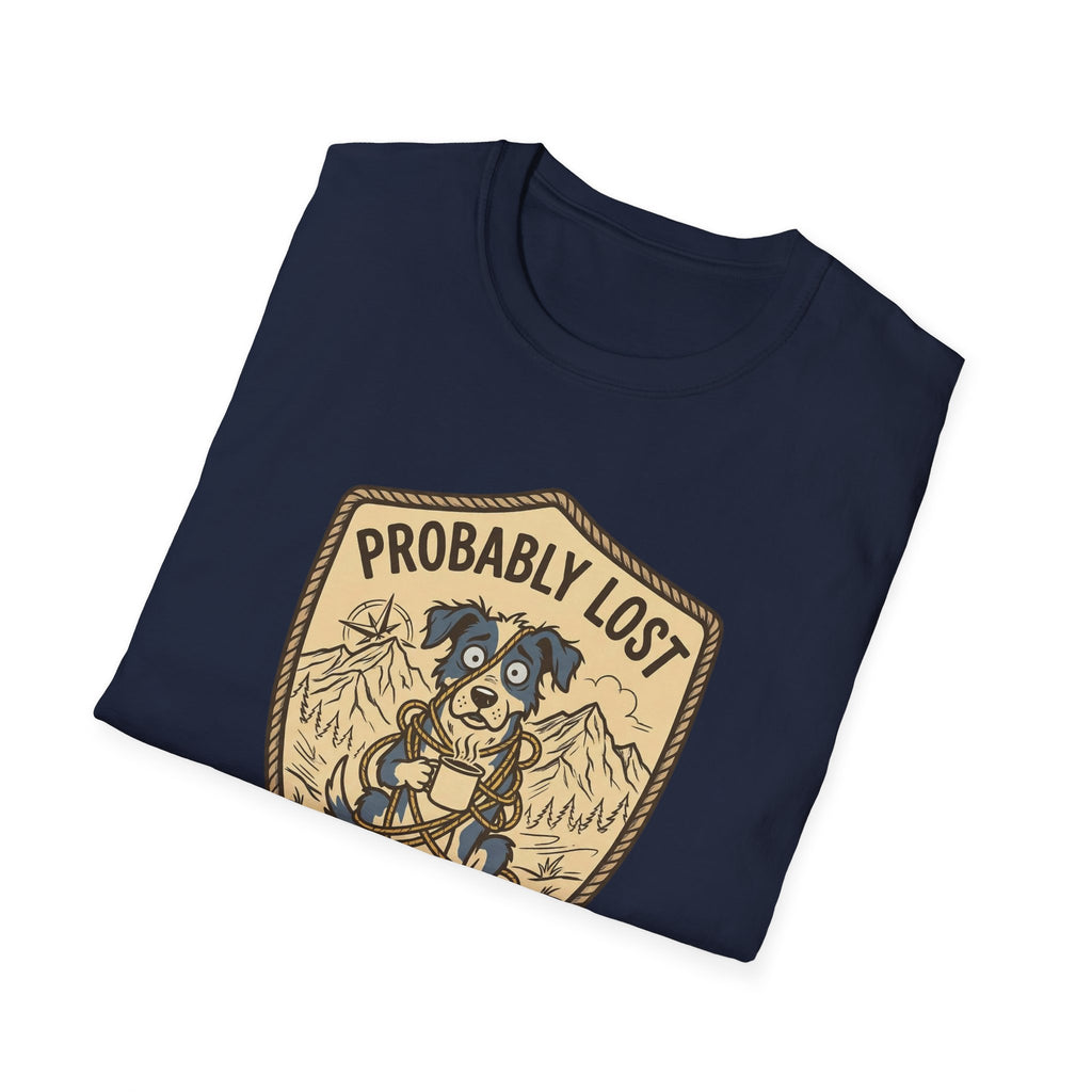 Probably Lost Coffee Dog T-Shirt