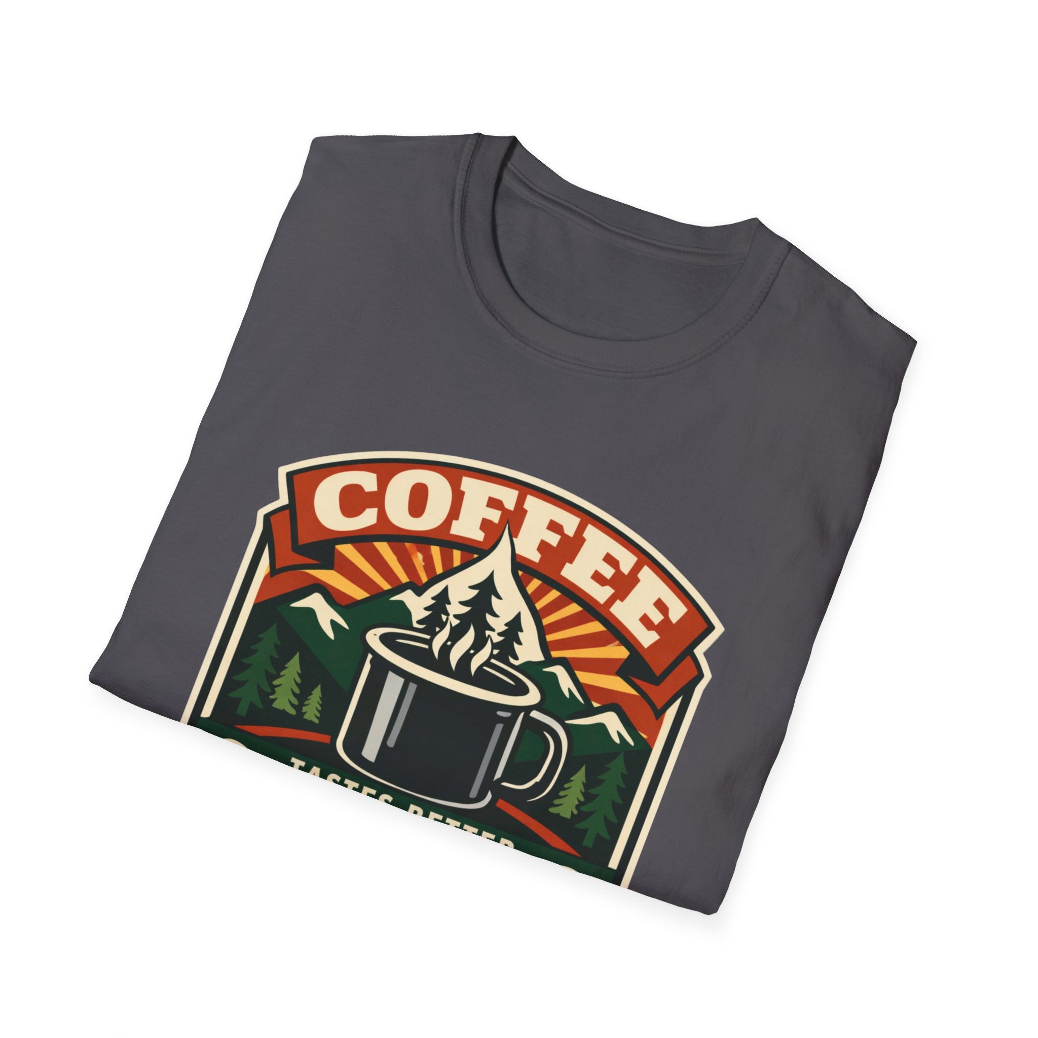 Coffee Tastes Better Outdoors T-Shirt