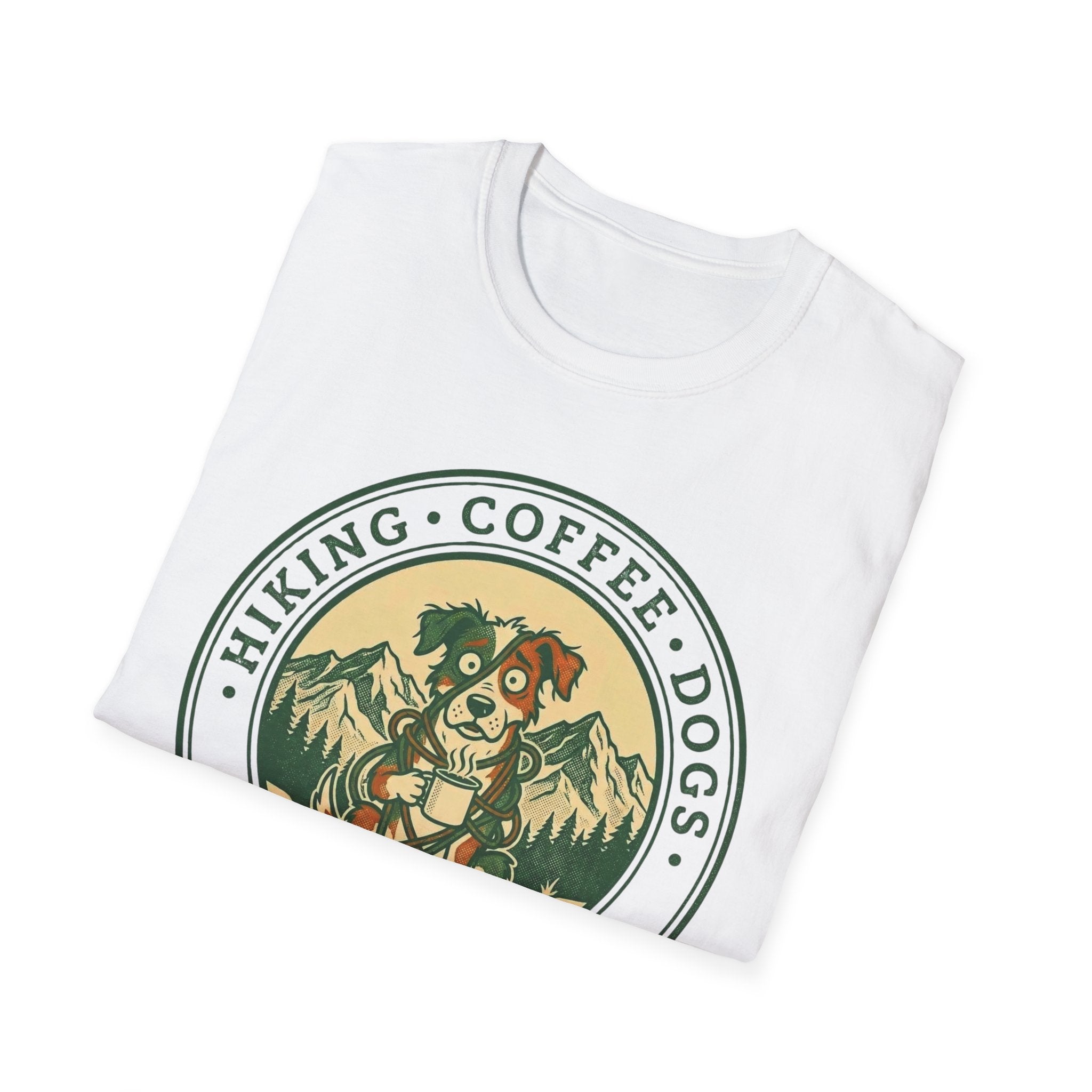 Hiking . Coffee . Dogs . What Could Go Wrong Funny T-Shirt