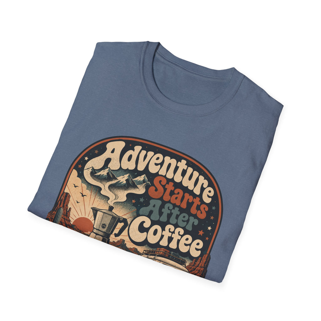 Adventure Starts After Coffee T-Shirt
