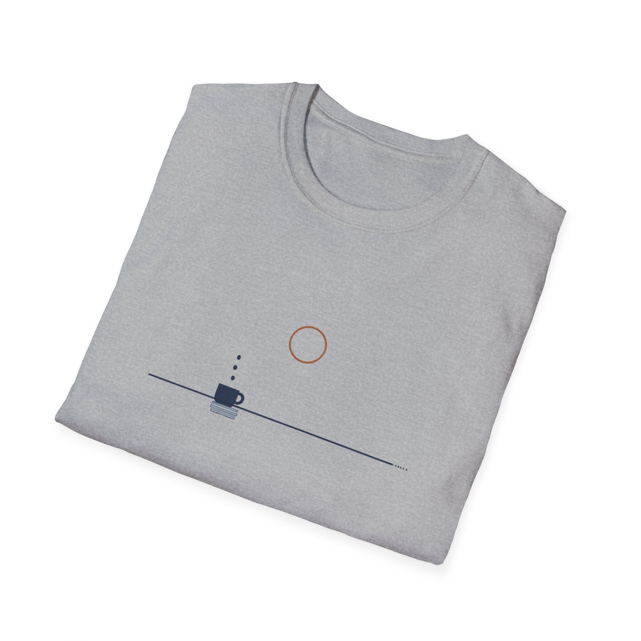 Coffee Morning Sunrise Minimalist T-Shirt
