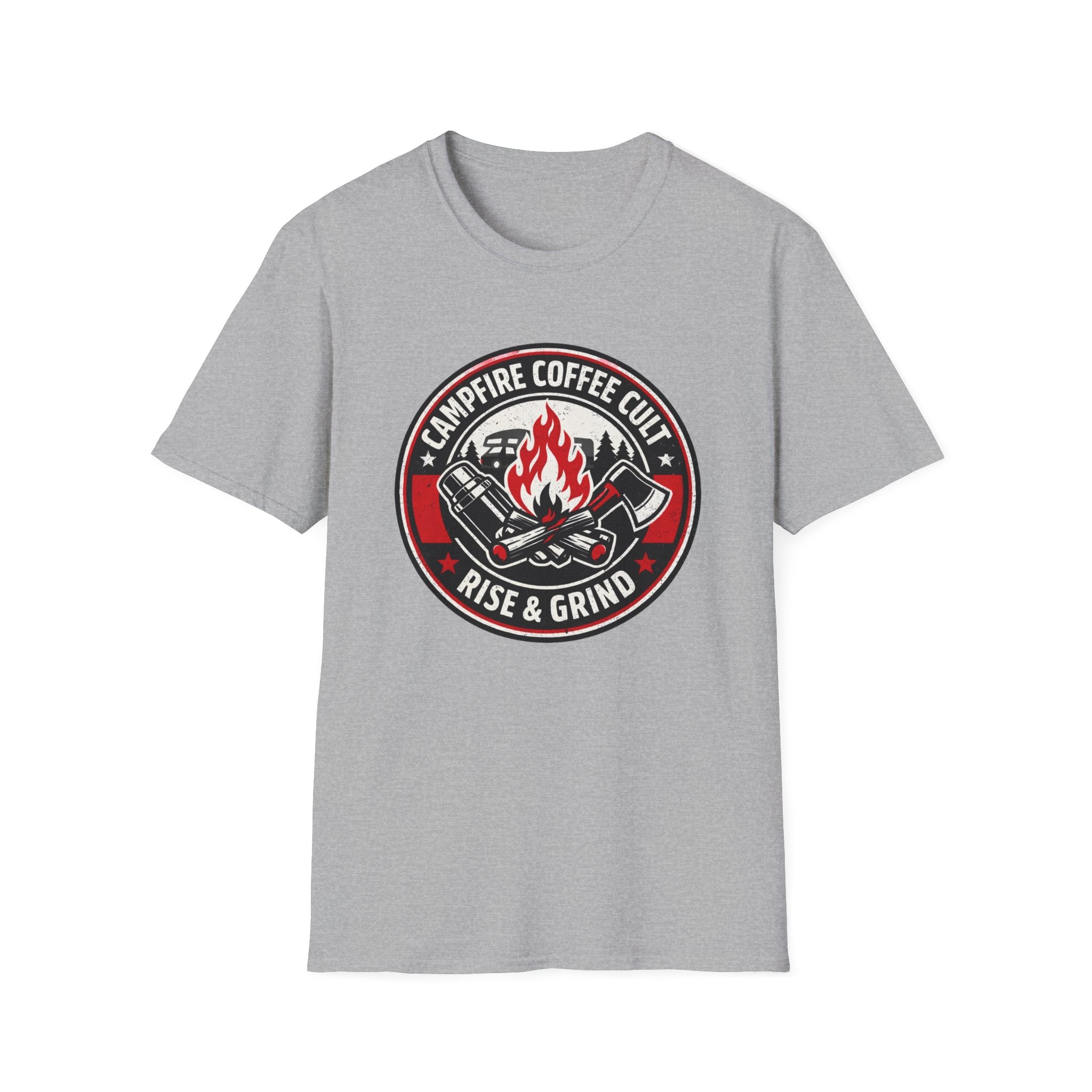 Campfire Coffee Cult Rise & Grind Emblem T-Shirt