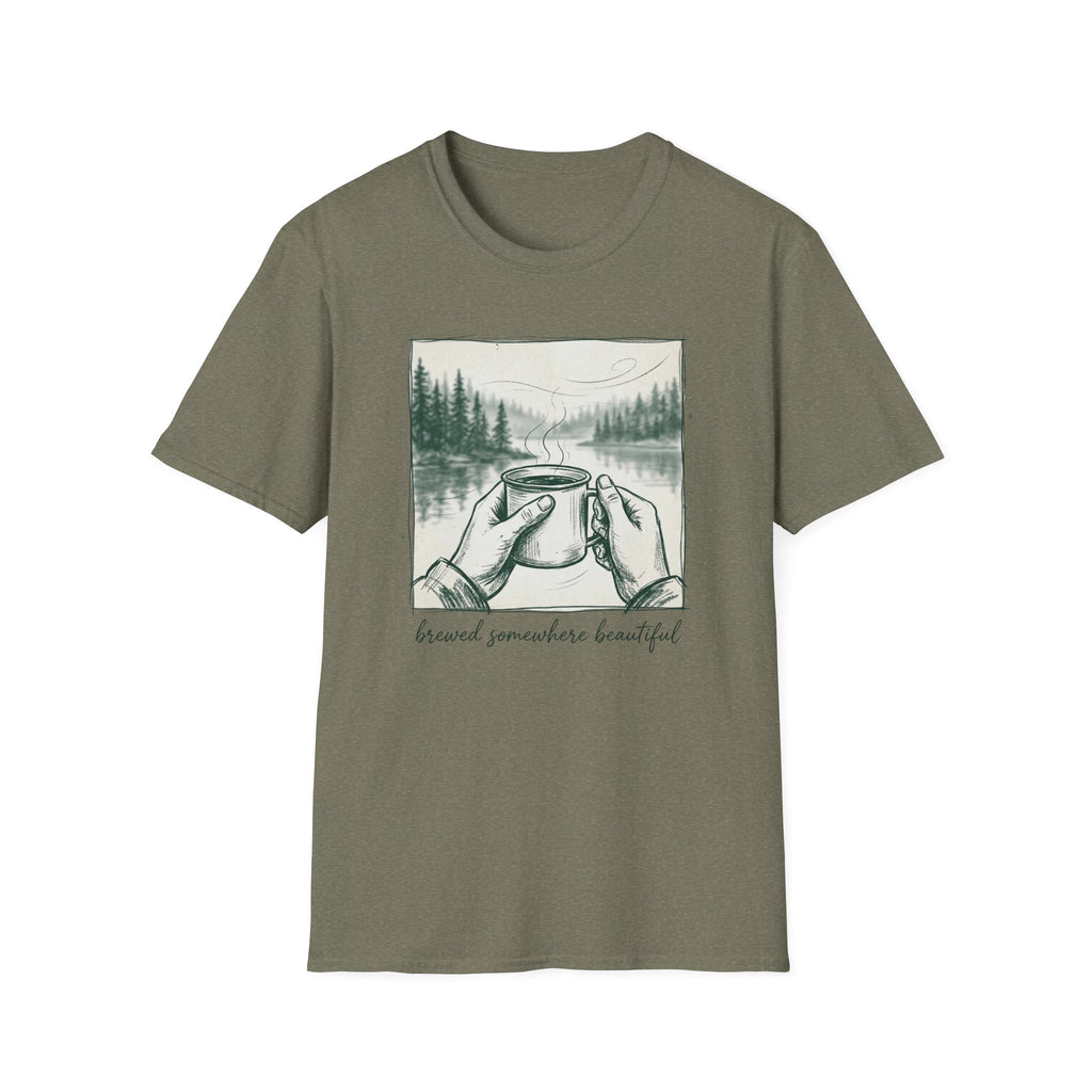 Brewed Somewhere Beautiful Sketch T-Shirt