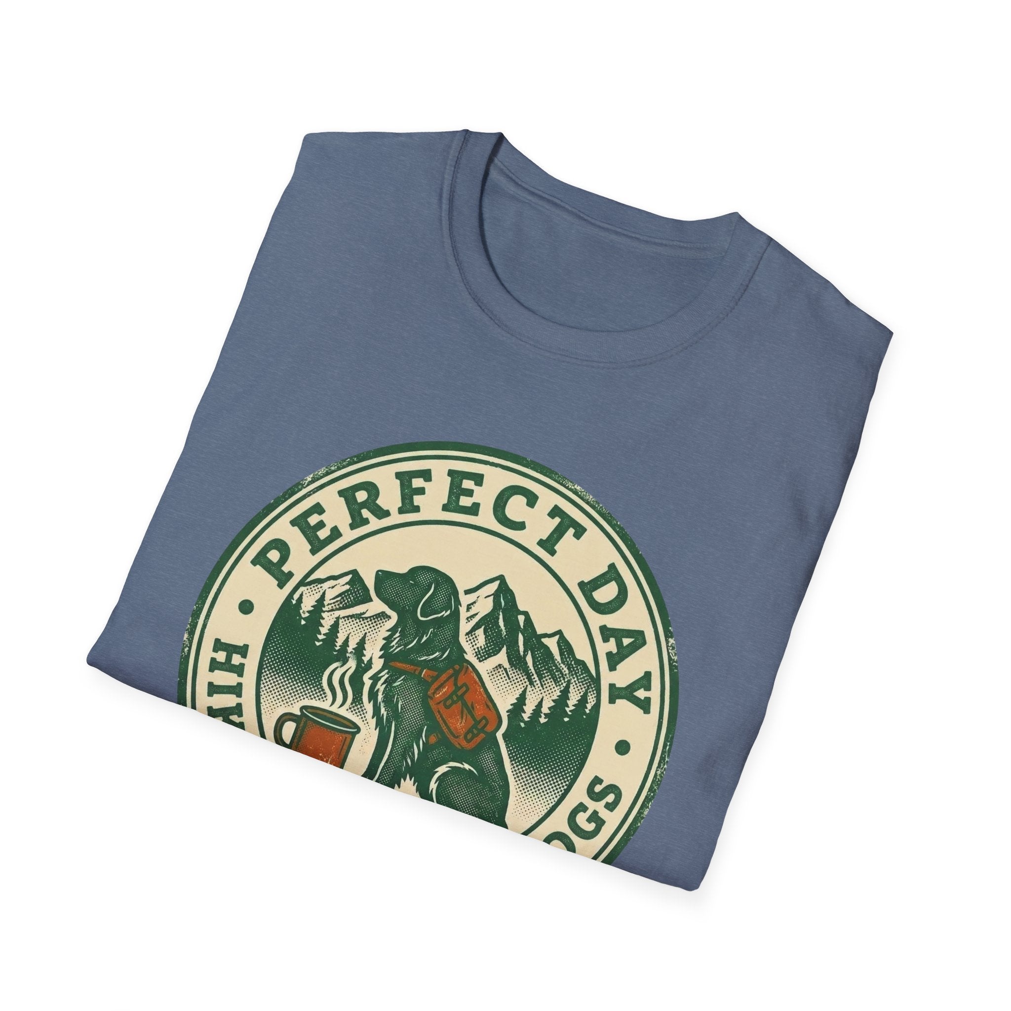 Perfect Day - Hiking Coffee Dogs T-Shirt