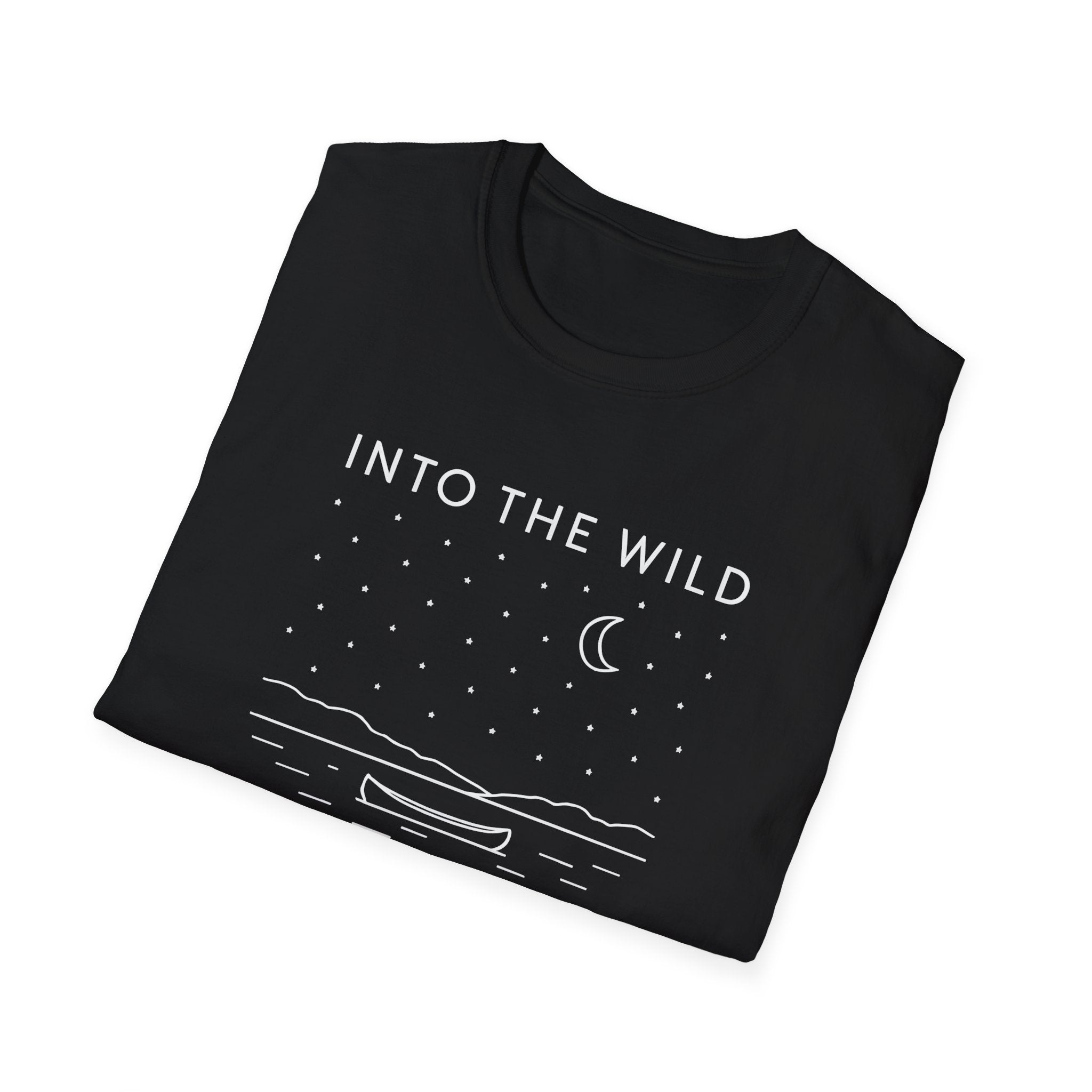 Into The Wild Moonlit Night Boat T-Shirt