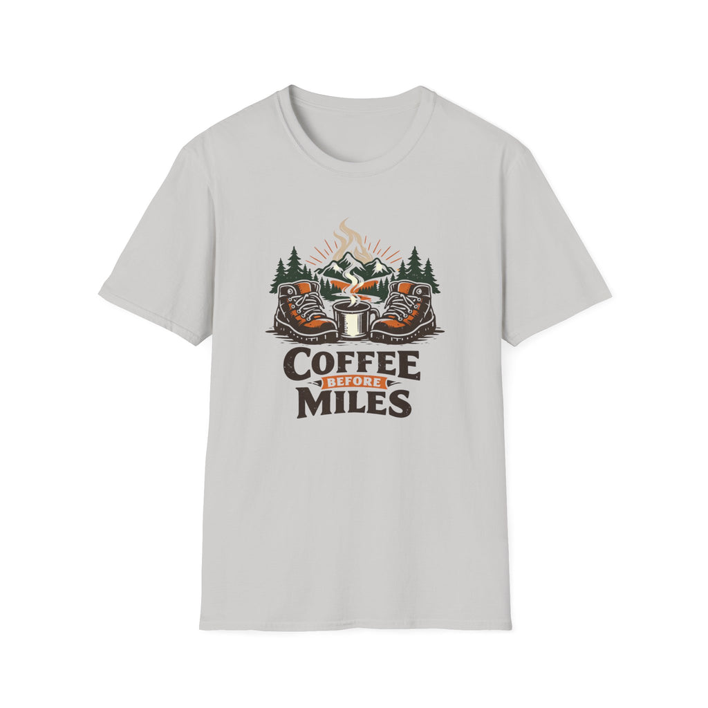 Coffee Before Miles Boots T-Shirt