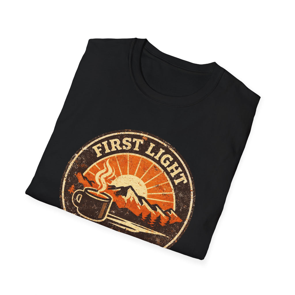First Light & Flat Whites Distressed T-Shirt