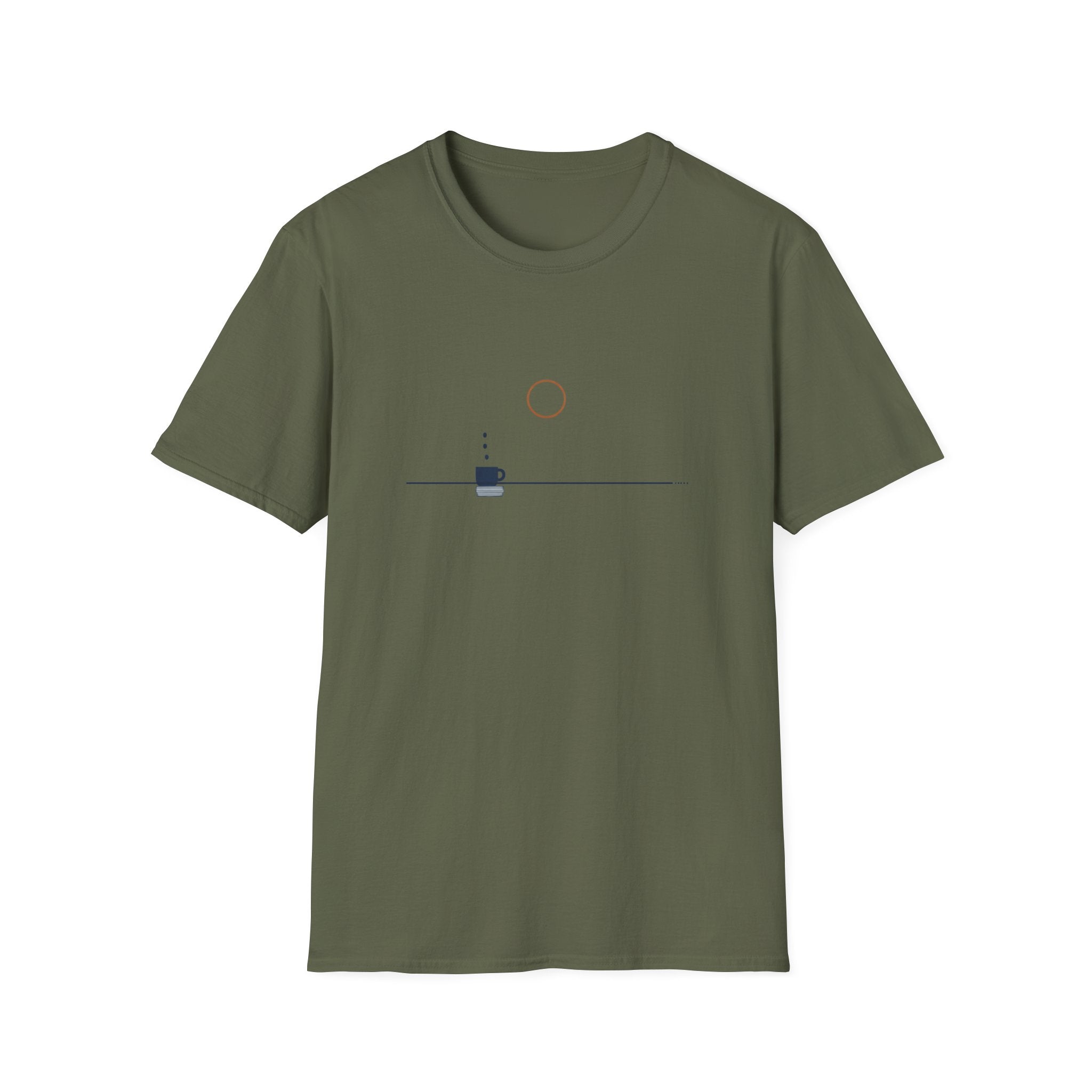 Coffee Morning Sunrise Minimalist T-Shirt