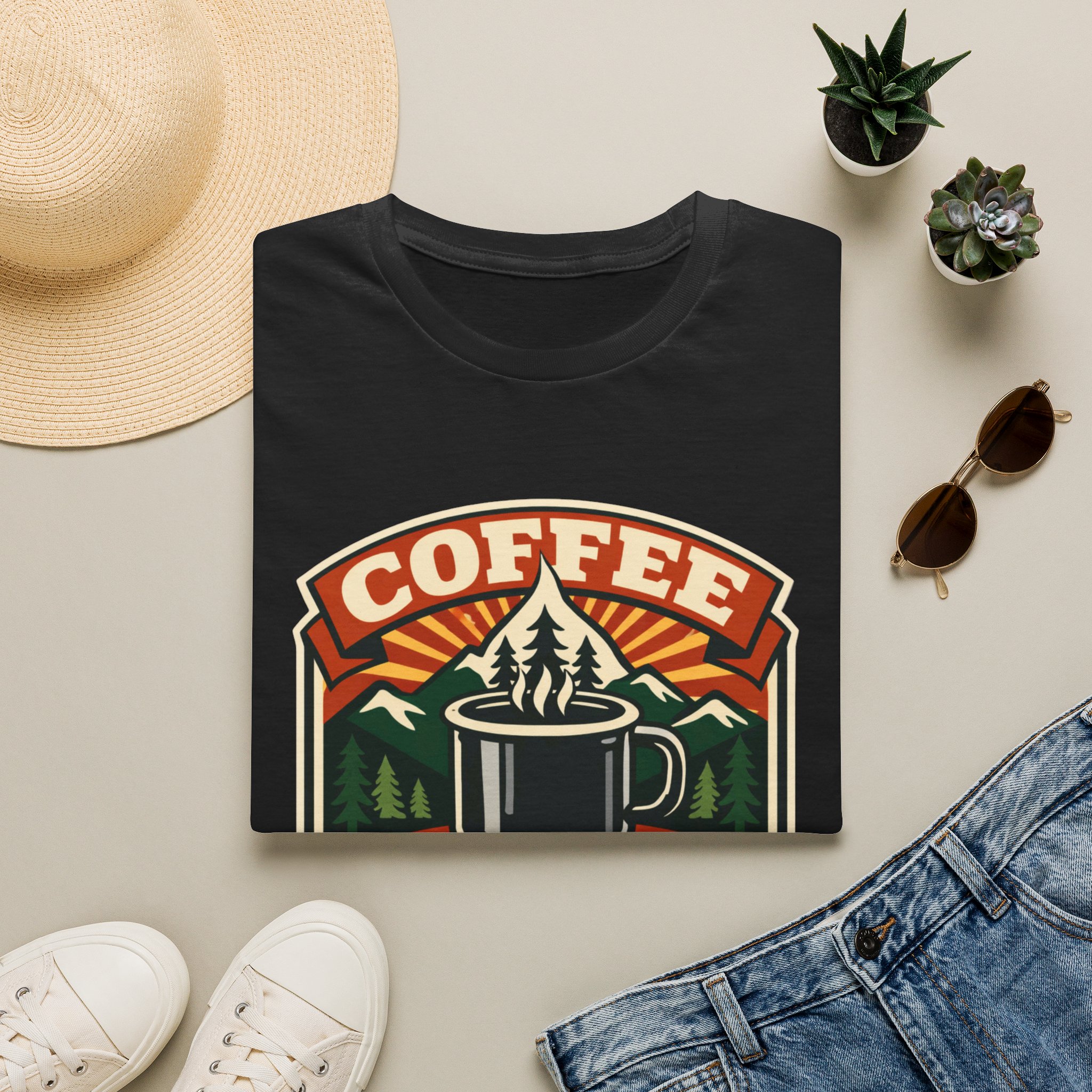 Coffee Tastes Better Outdoors T-Shirt - Image 5