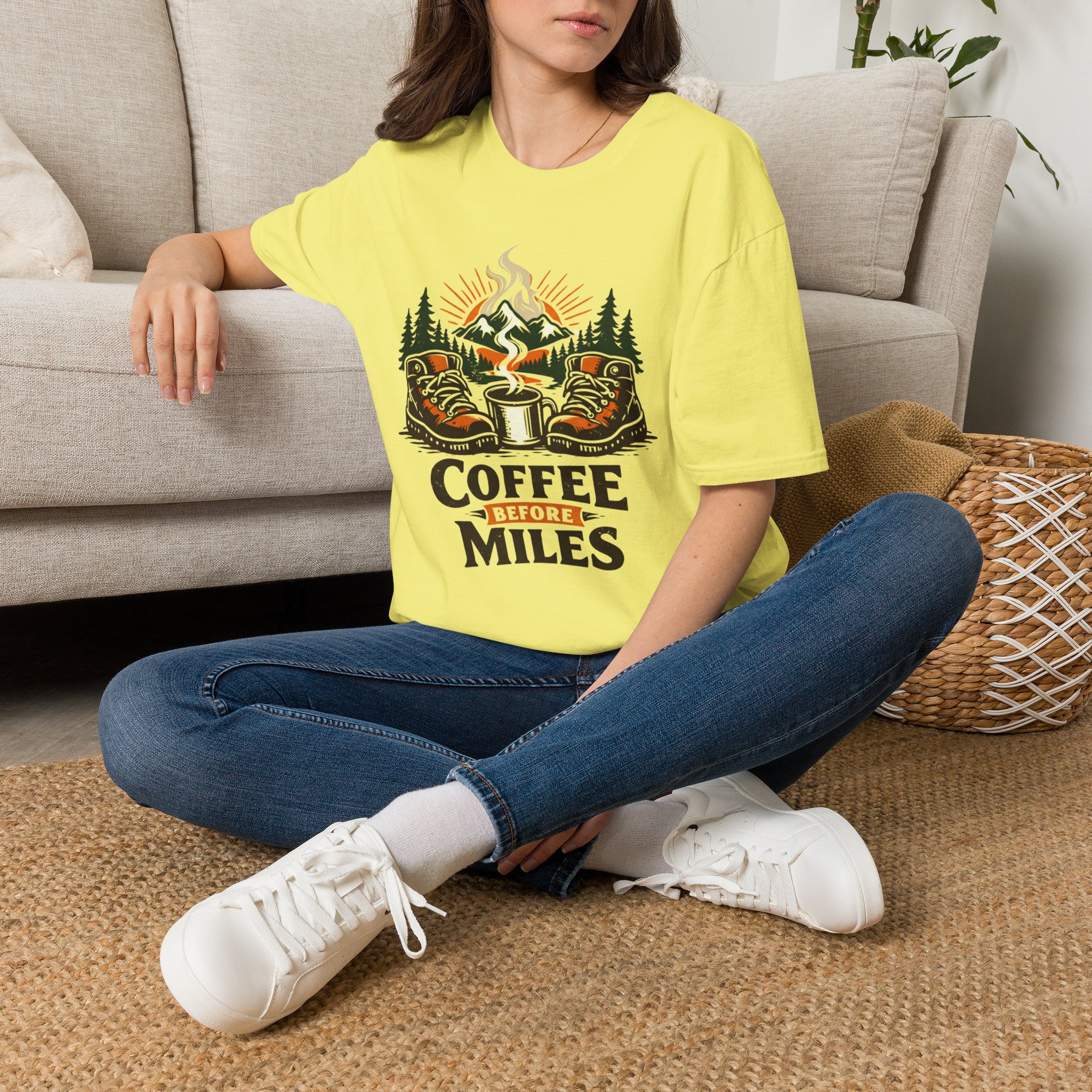 Coffee Before Miles T-Shirt - Image 18