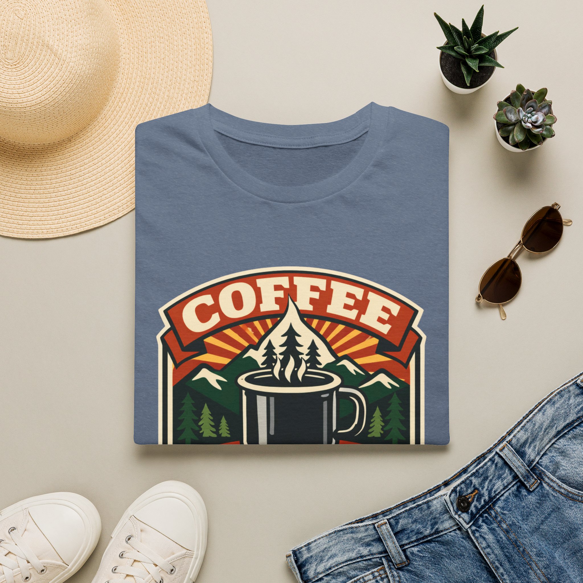 Coffee Tastes Better Outdoors T-Shirt - Image 21