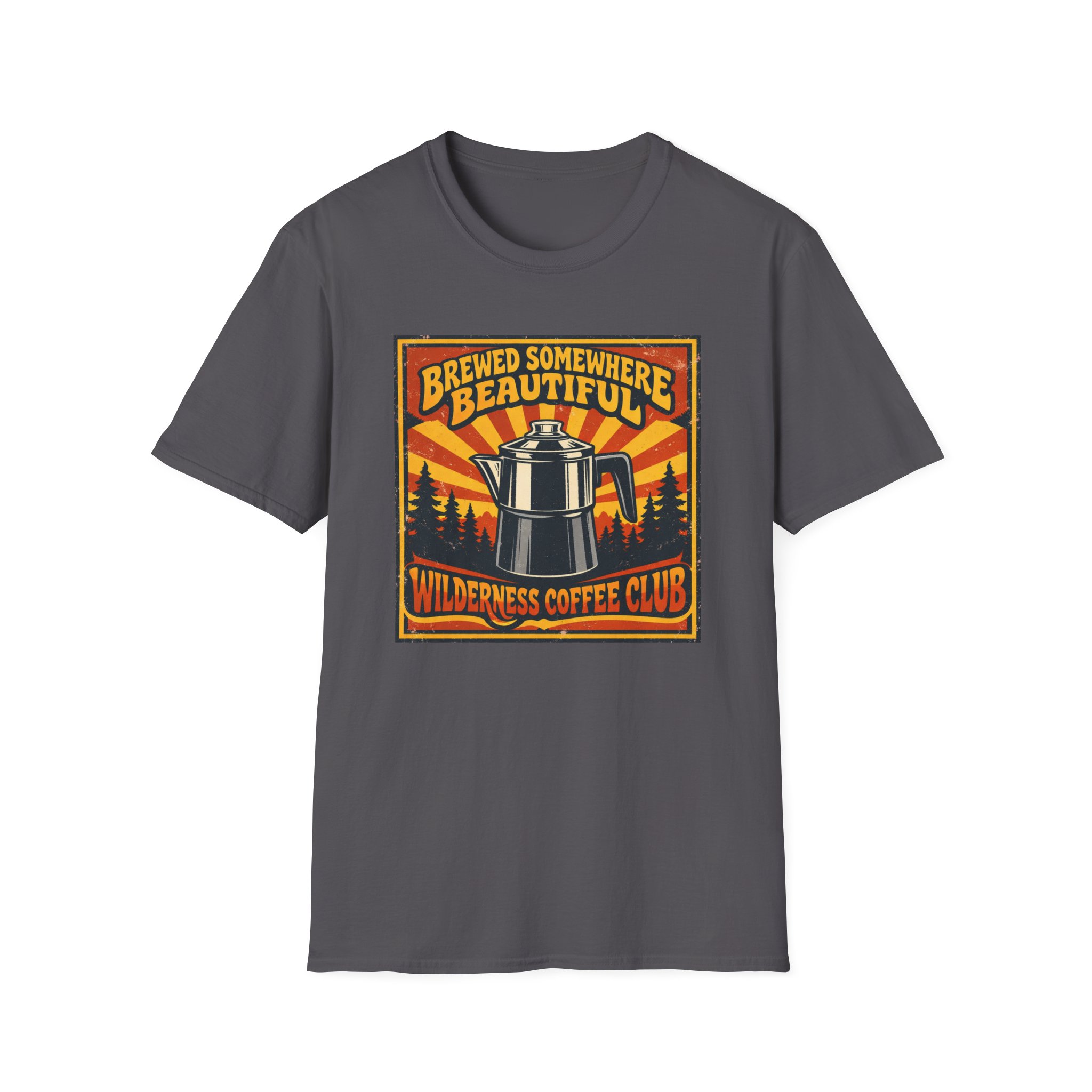 Brewed Somewhere Beautiful Poster Style T-shirt - Image 27