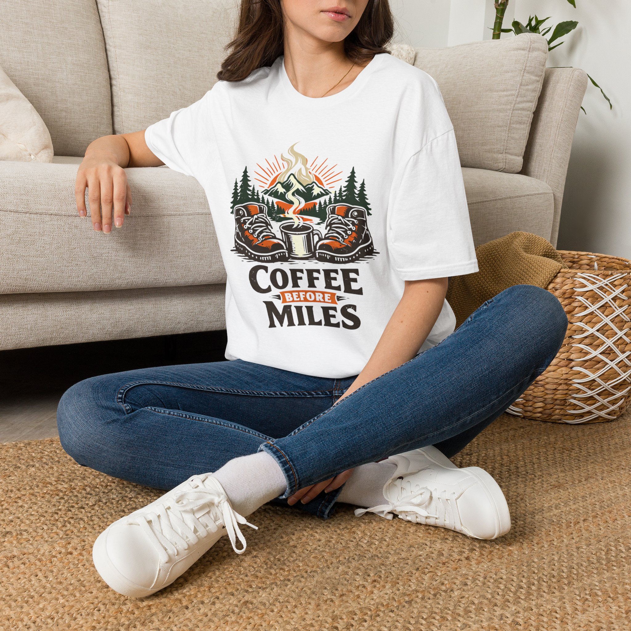Coffee Before Miles T-Shirt - Image 2