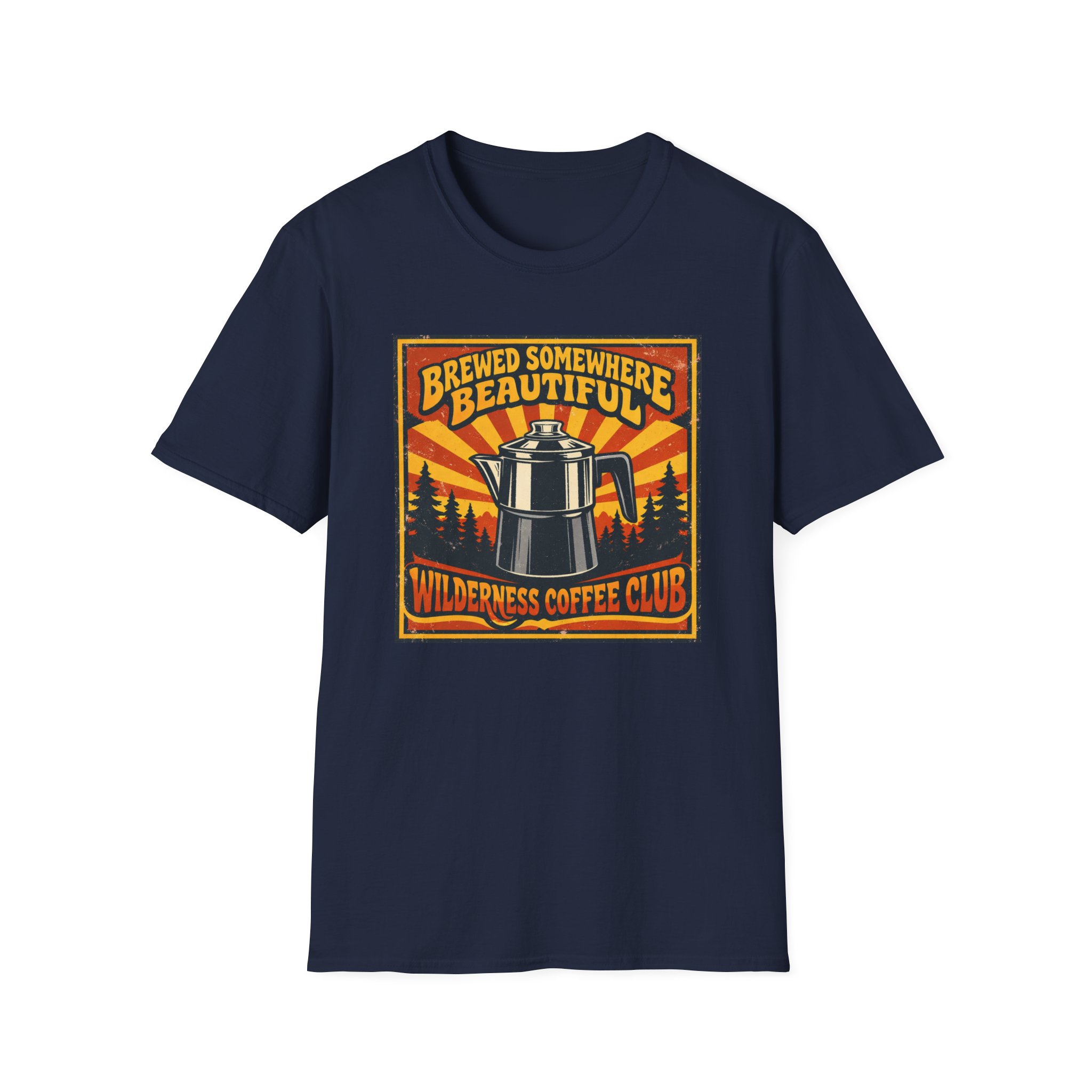 Brewed Somewhere Beautiful Poster Style T-shirt - Image 31