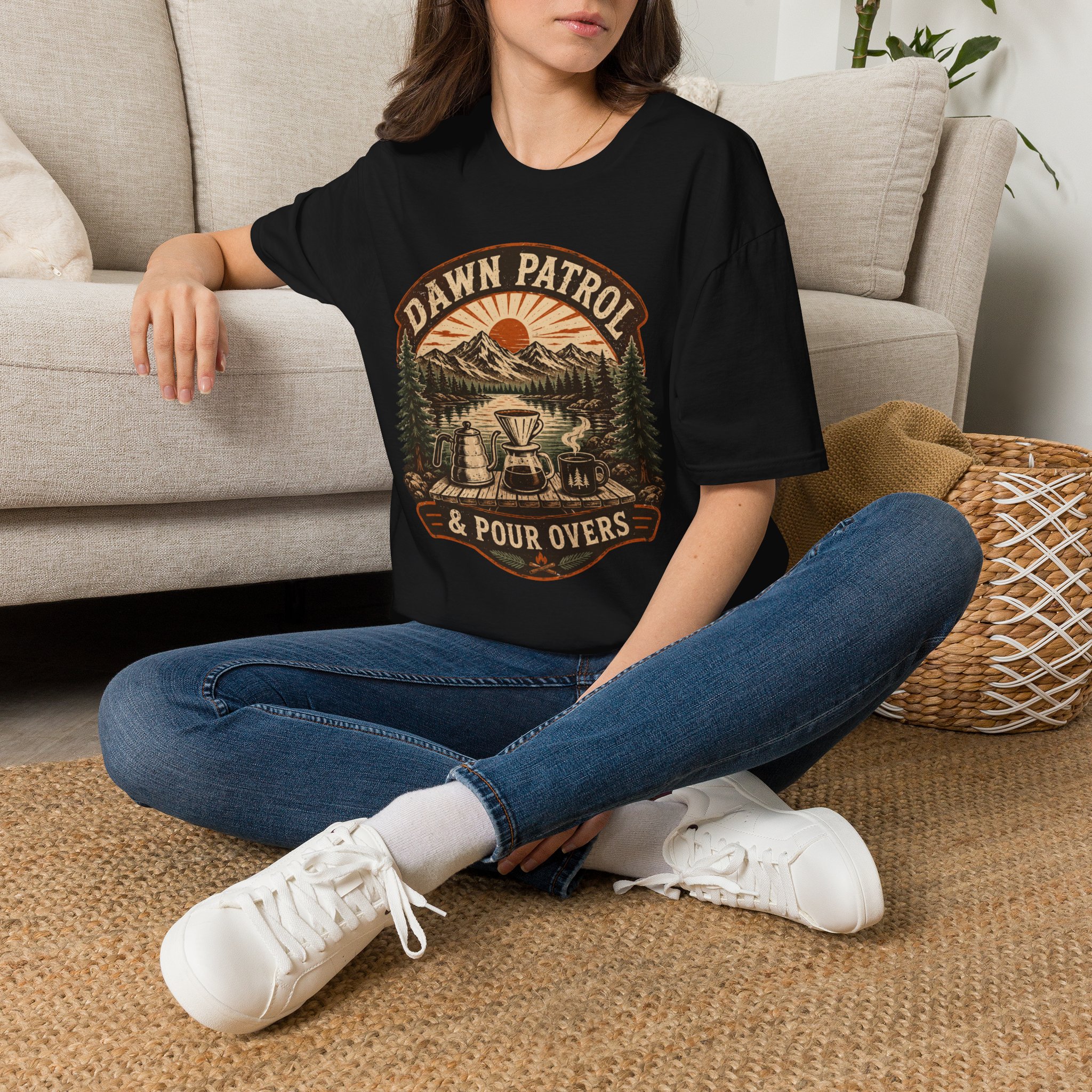 Dawn Patrol & Pour Overs T-Shirt - Image 6
