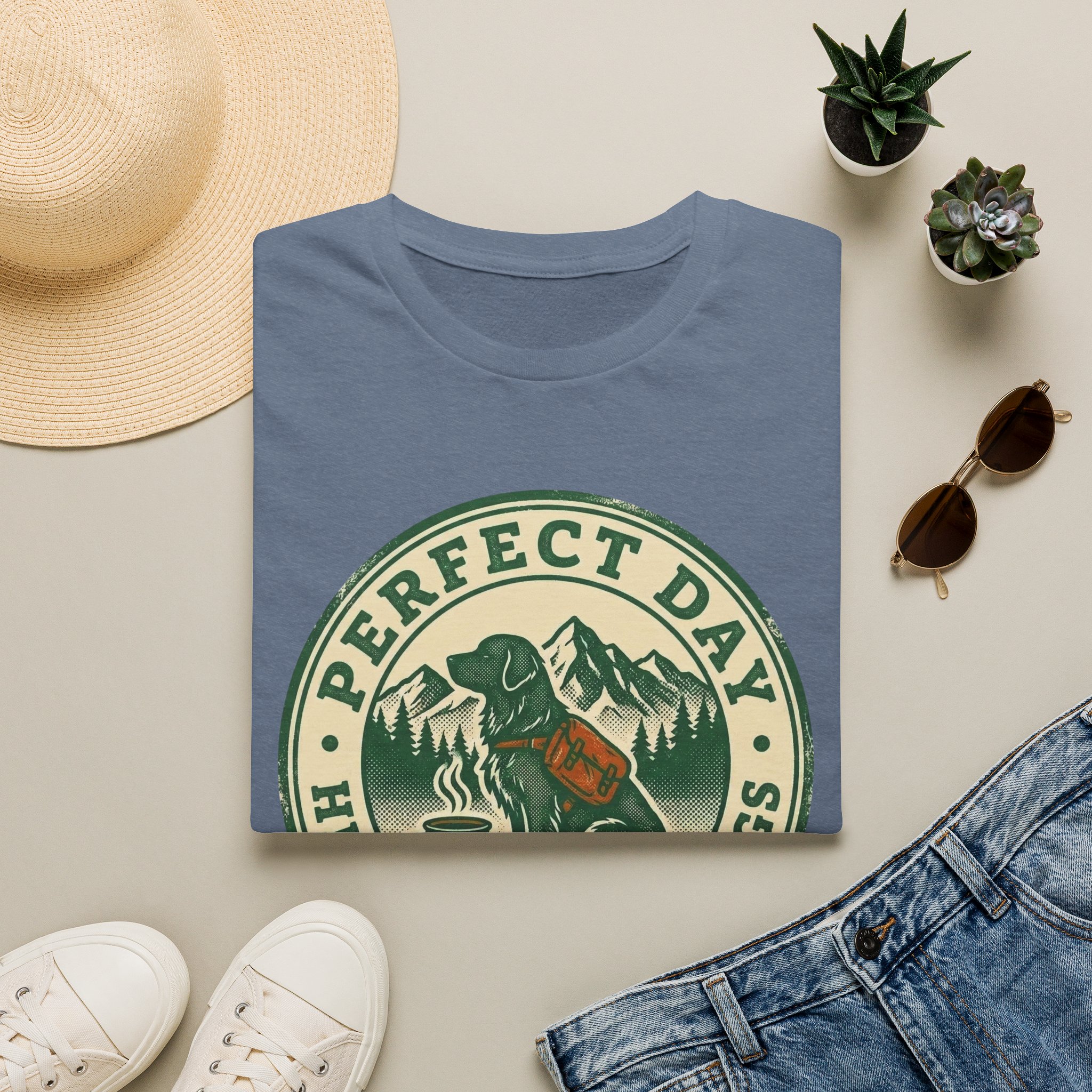 Perfect Day - Hiking Coffee Dogs T-Shirt - Image 21