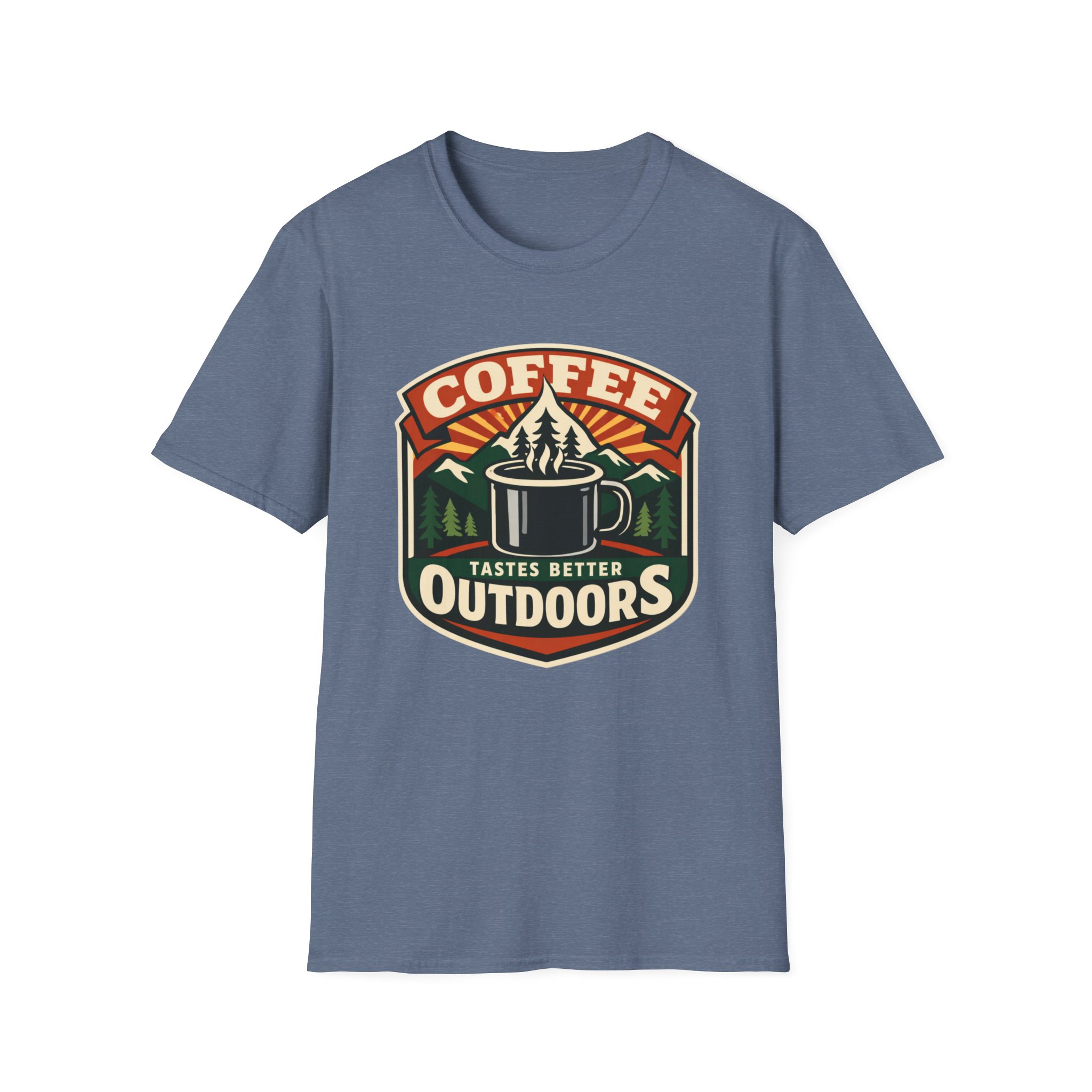Coffee Tastes Better Outdoors T-Shirt - Image 23