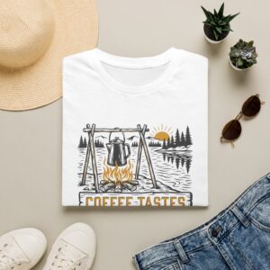 Coffee Tastes Better Outdoors T-Shirt