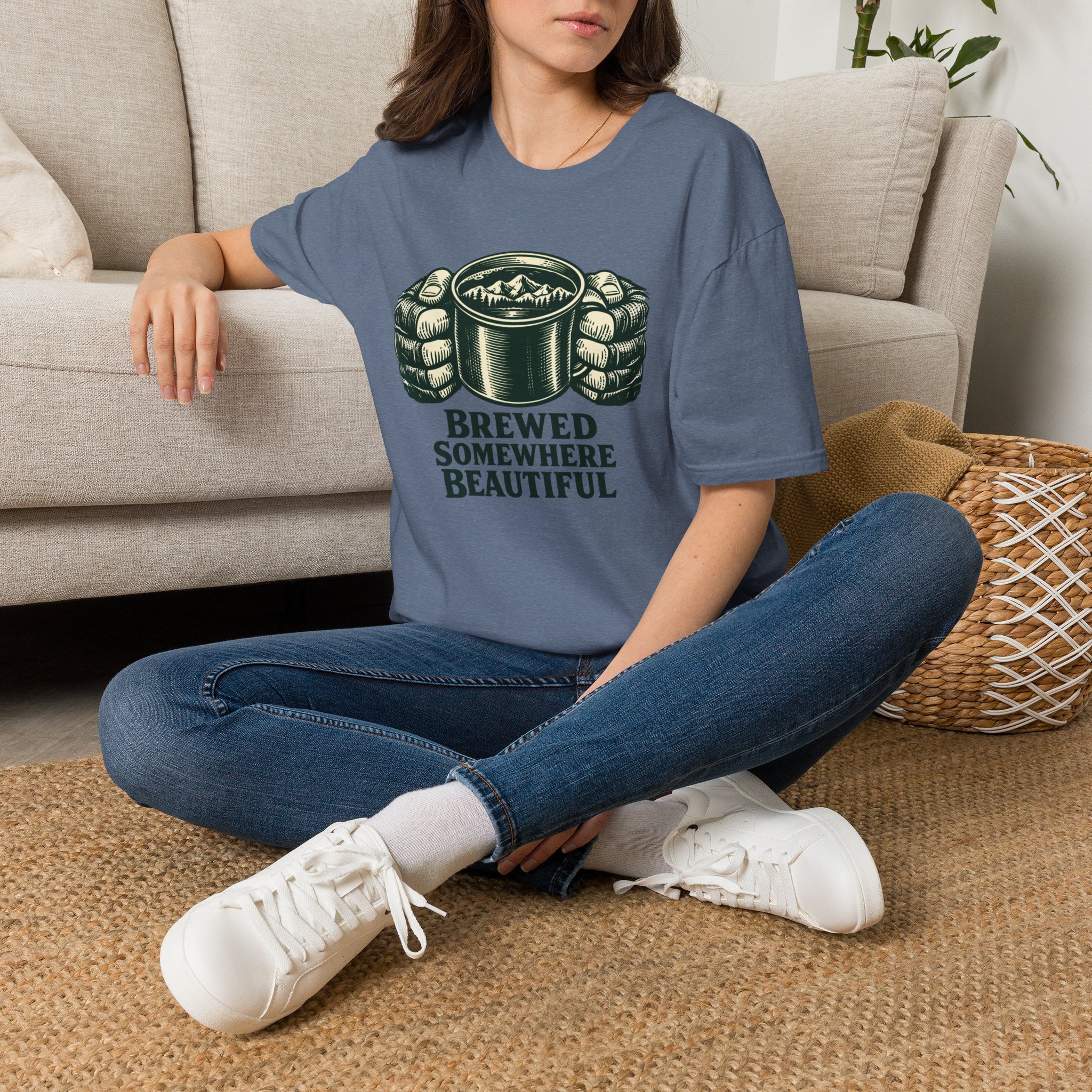 Brewed Somewhere Beautiful Metal T-Shirt - Image 18
