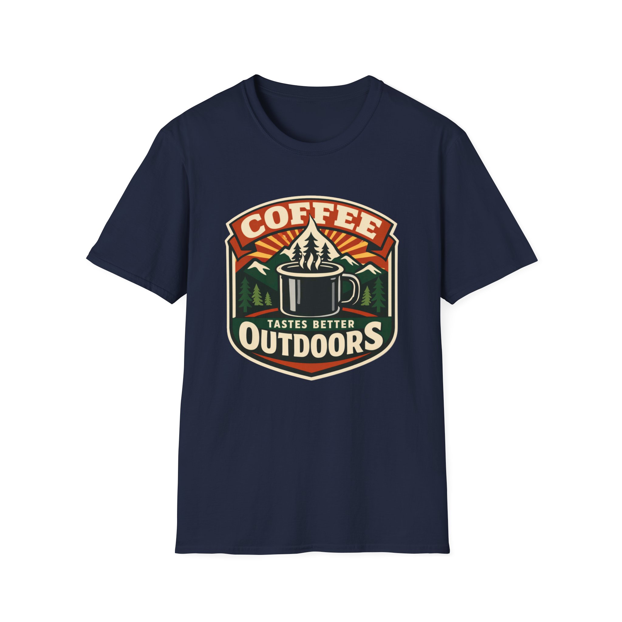 Coffee Tastes Better Outdoors T-Shirt - Image 31