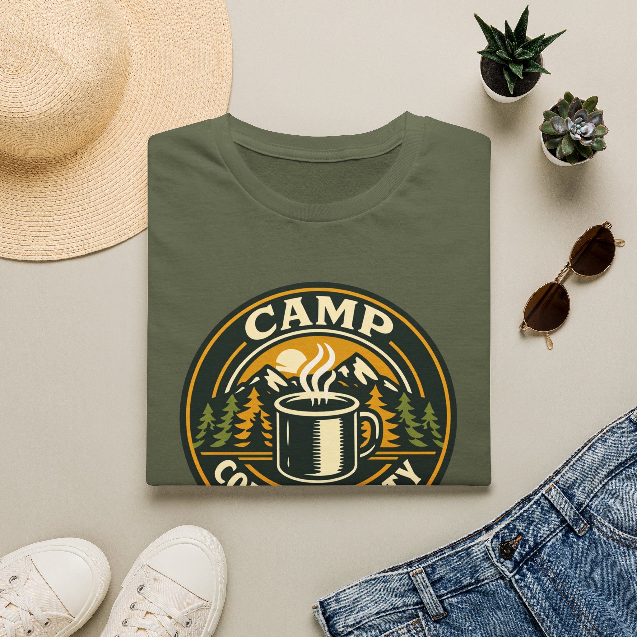 Camp Coffee Society T-Shirt - Image 17