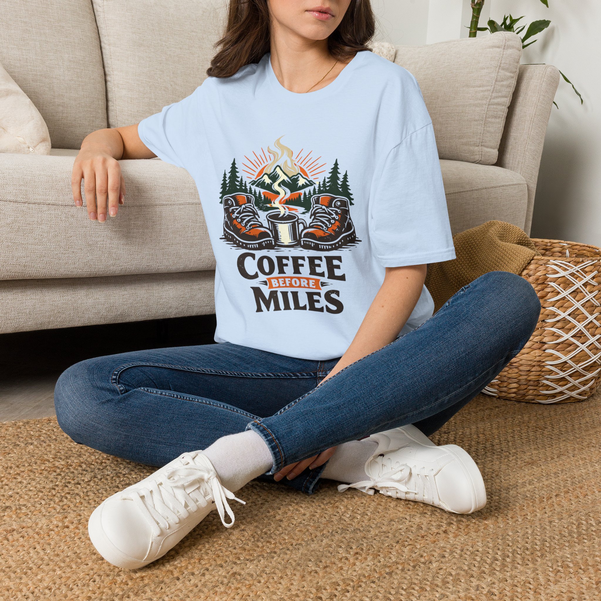Coffee Before Miles T-Shirt - Image 38