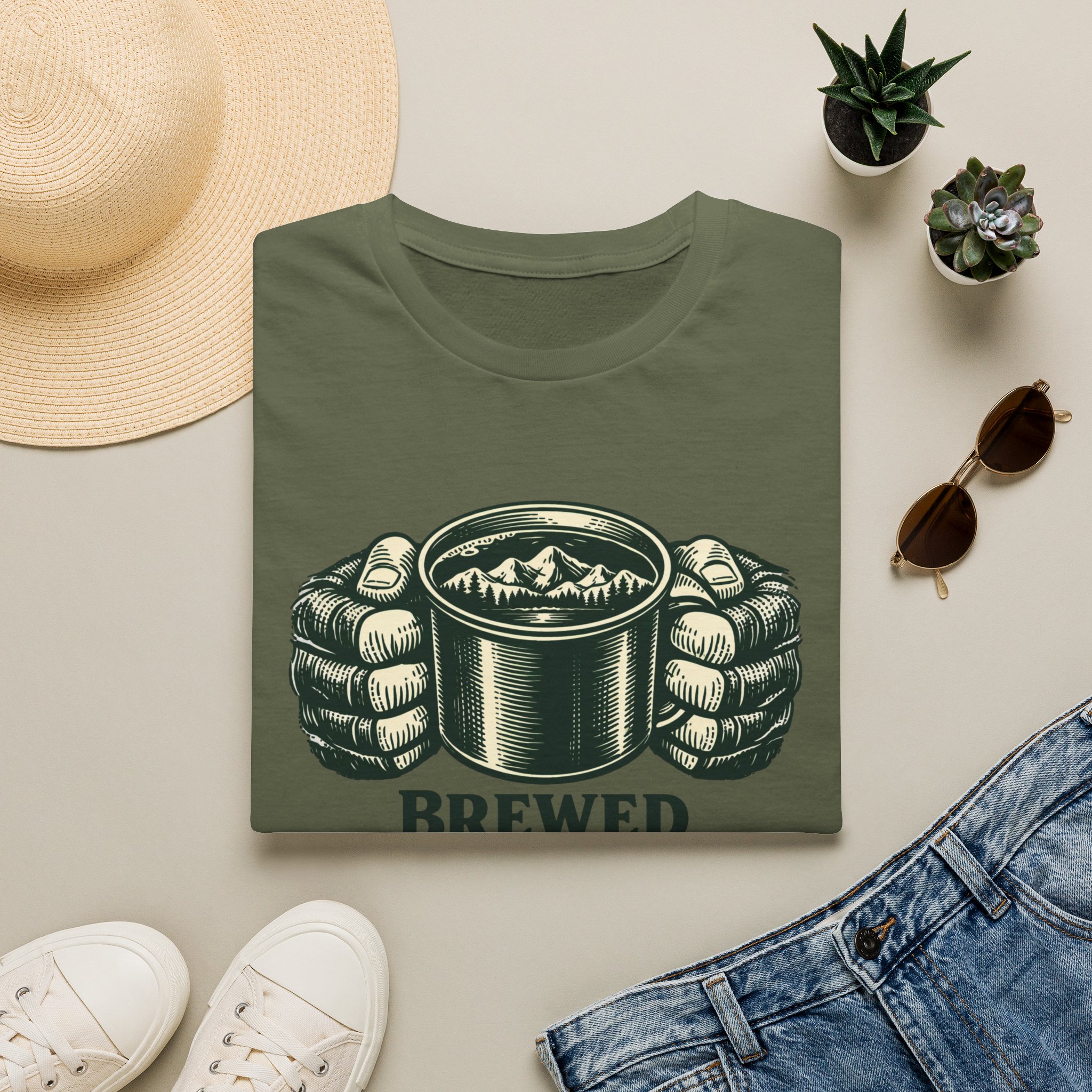 Brewed Somewhere Beautiful Metal T-Shirt - Image 13