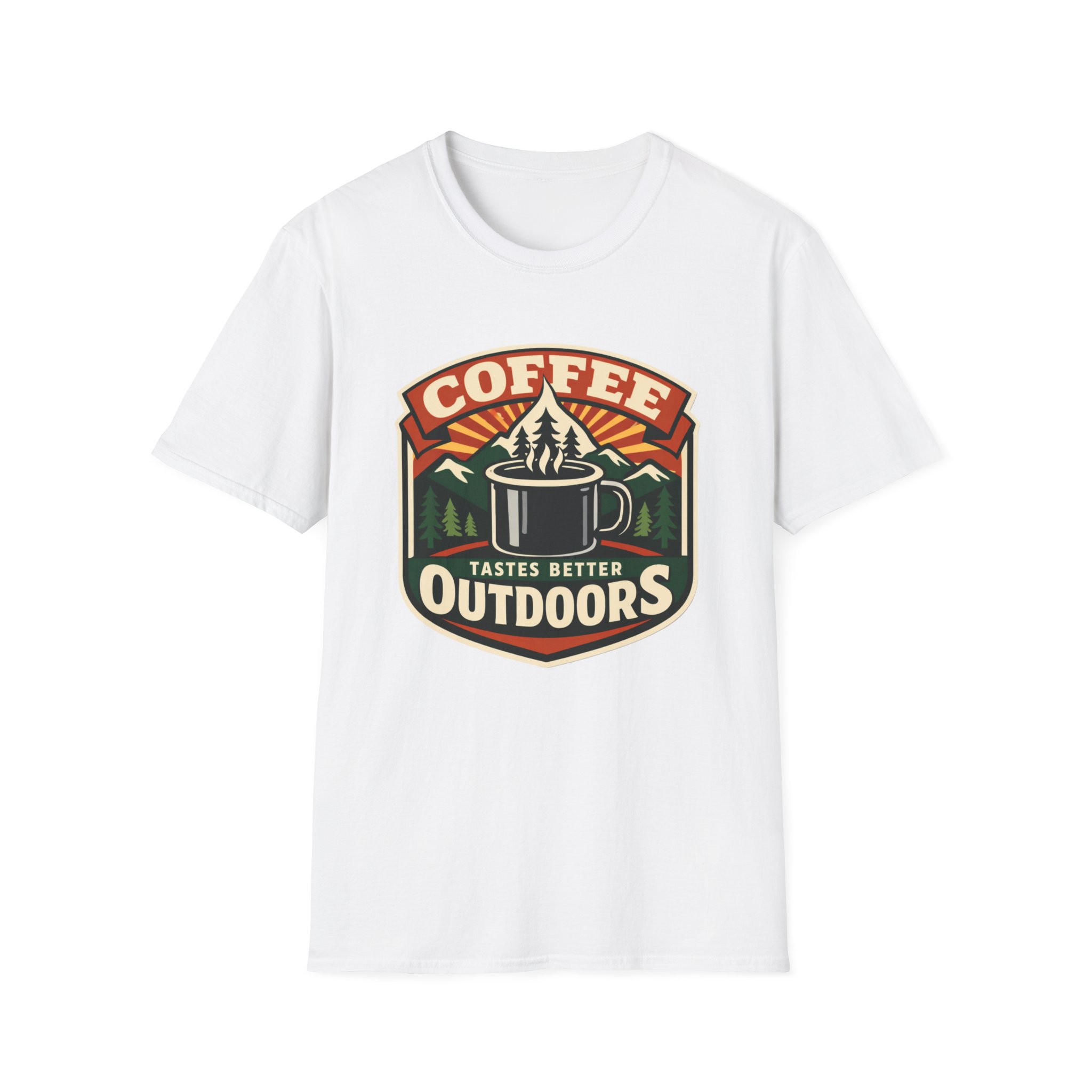 Coffee Tastes Better Outdoors T-Shirt - Image 3