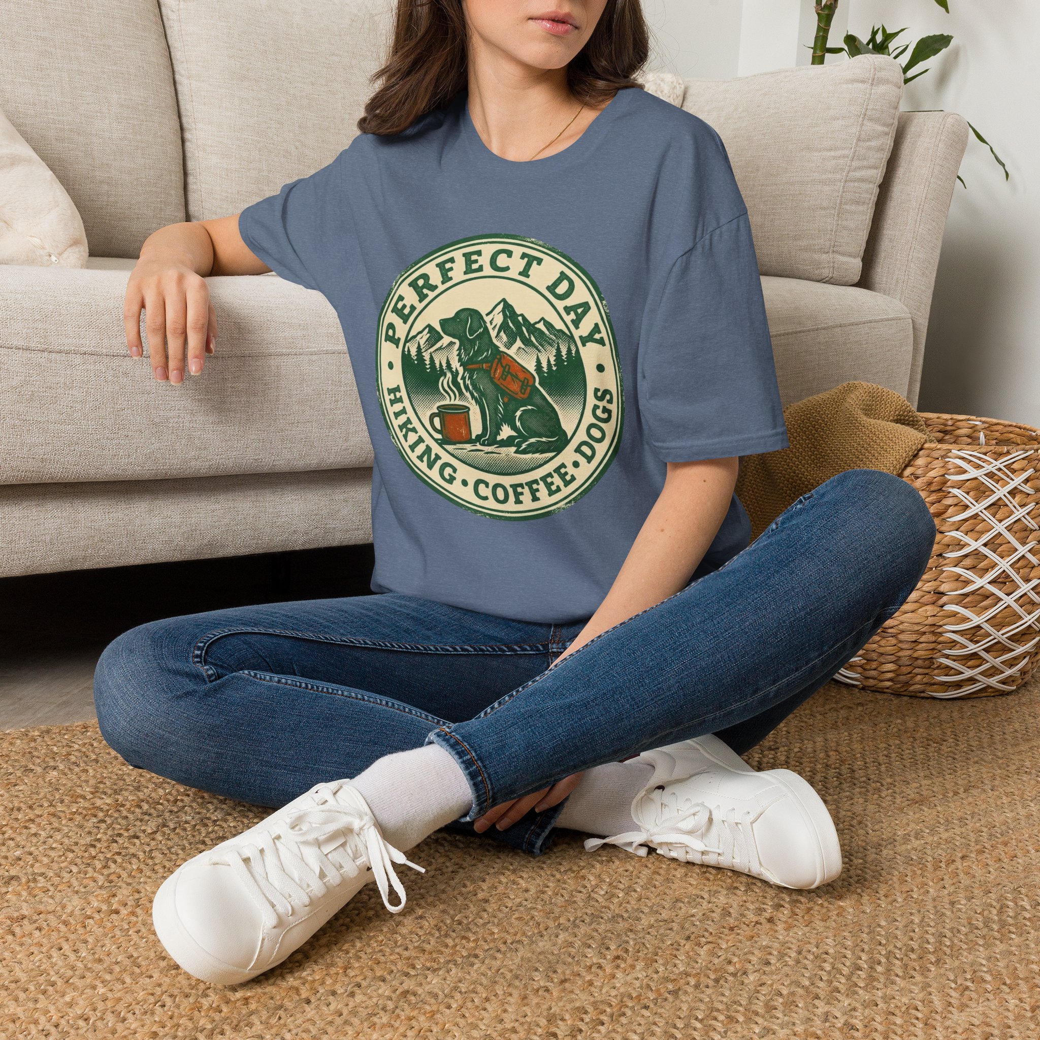 Perfect Day - Hiking Coffee Dogs T-Shirt - Image 22