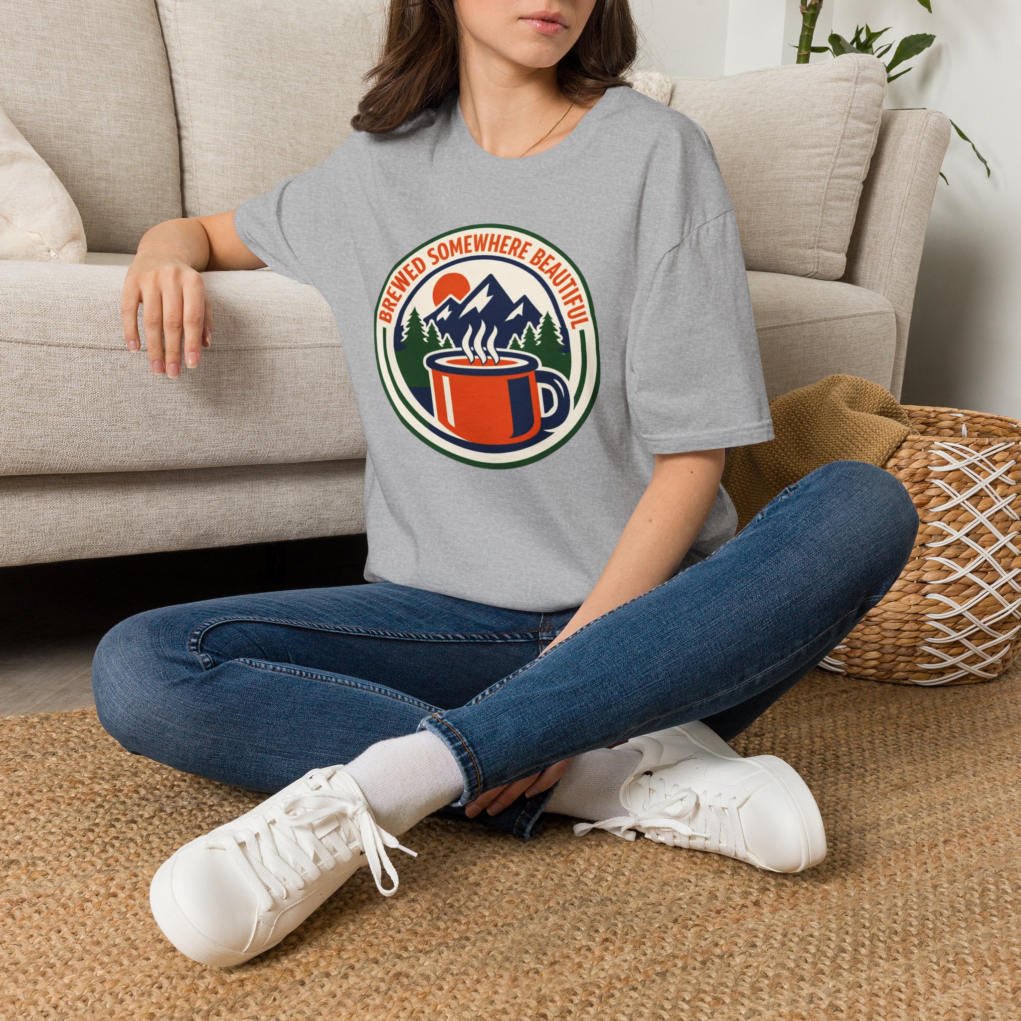 Brewed Somewhere Beautiful Emblem T-Shirt - Image 10