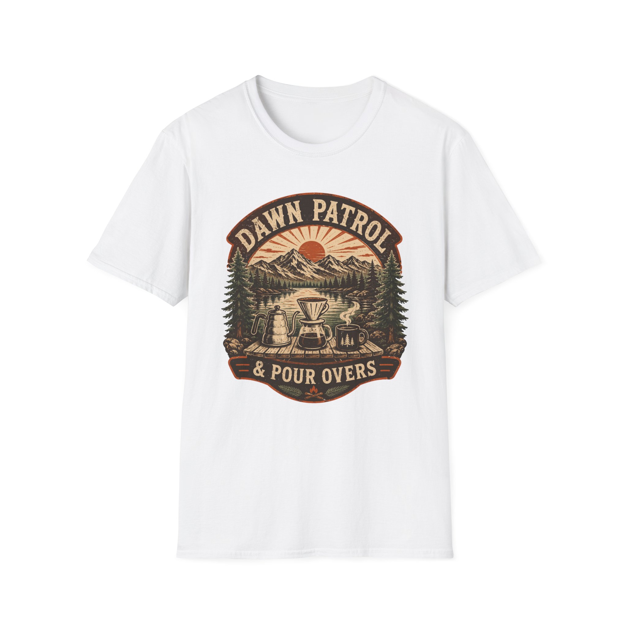 Dawn Patrol & Pour Overs T-Shirt - Image 3