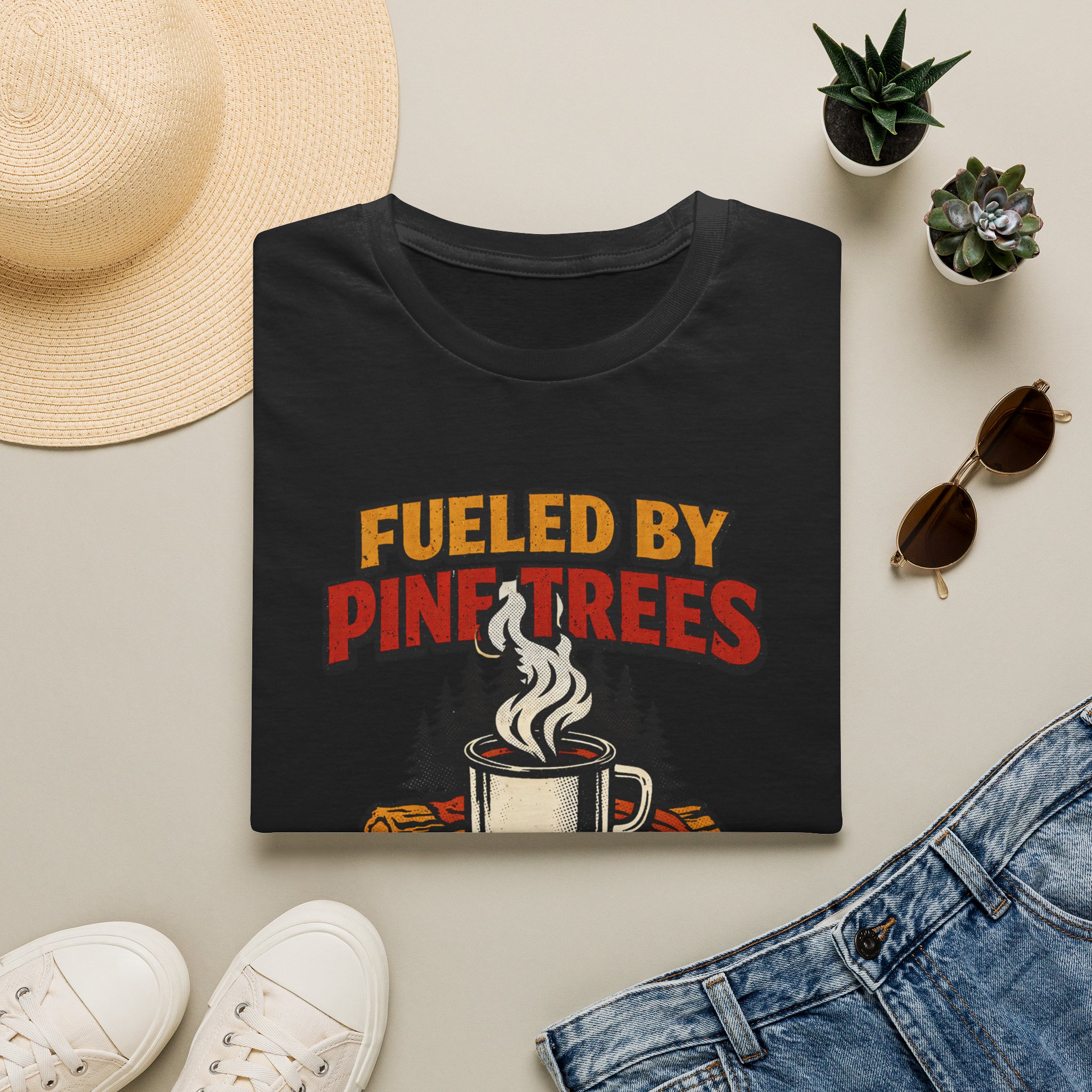 Fueled By Pine Trees And Pour Overs T-Shirt.png - Image 5