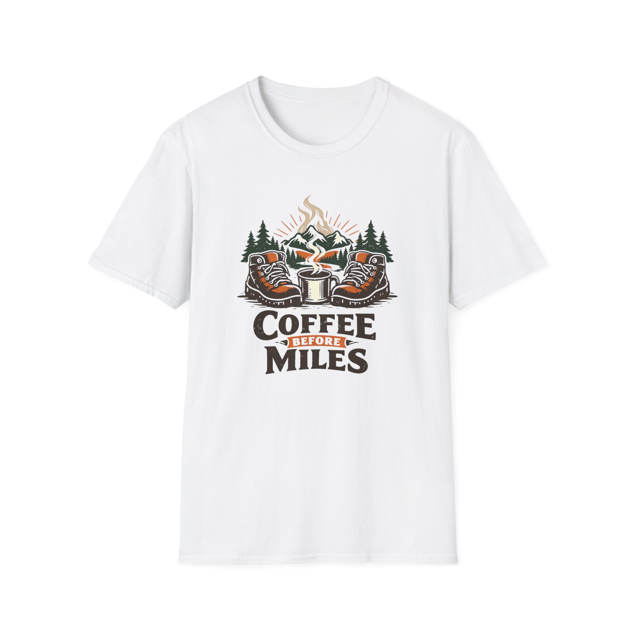 Coffee Before Miles Boots T-Shirt - Image 3