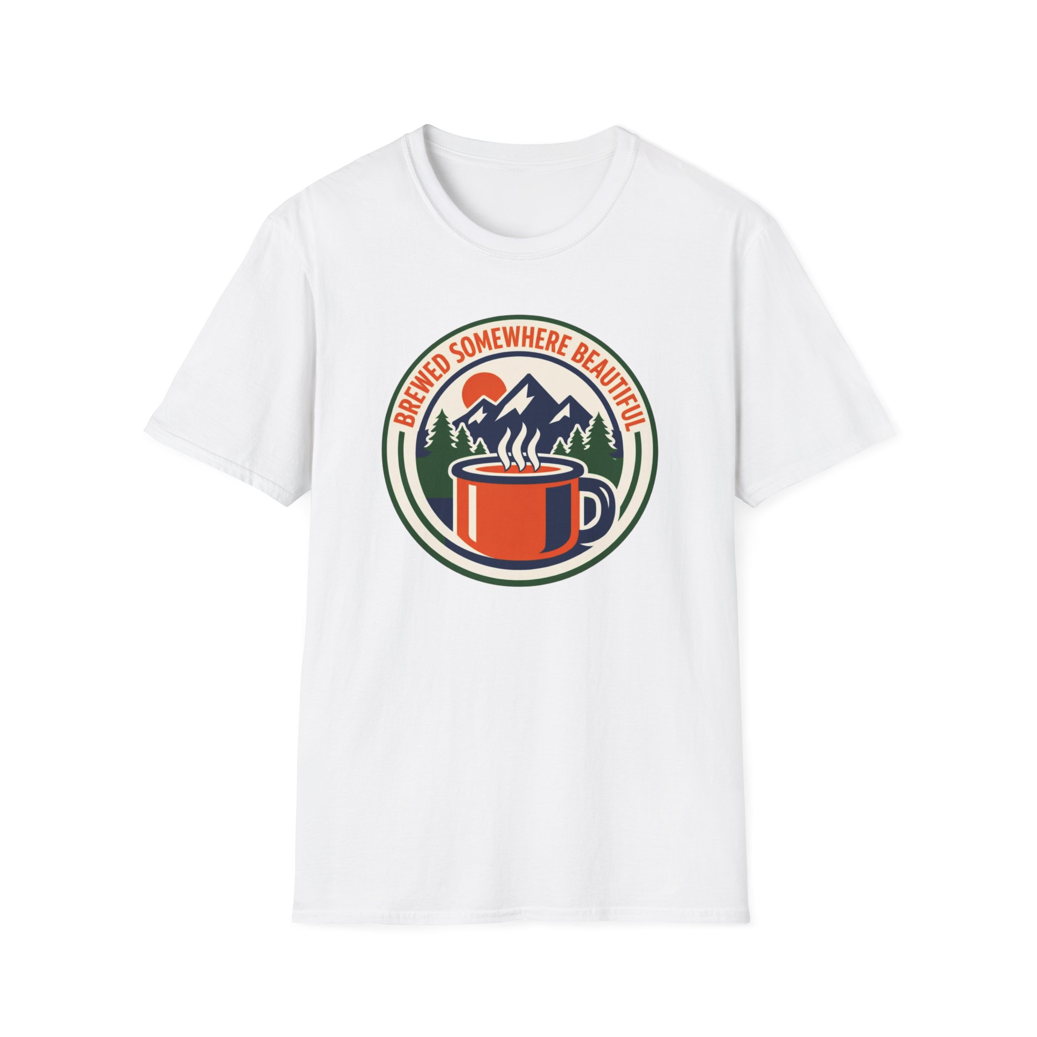 Brewed Somewhere Beautiful Emblem T-Shirt - Image 3