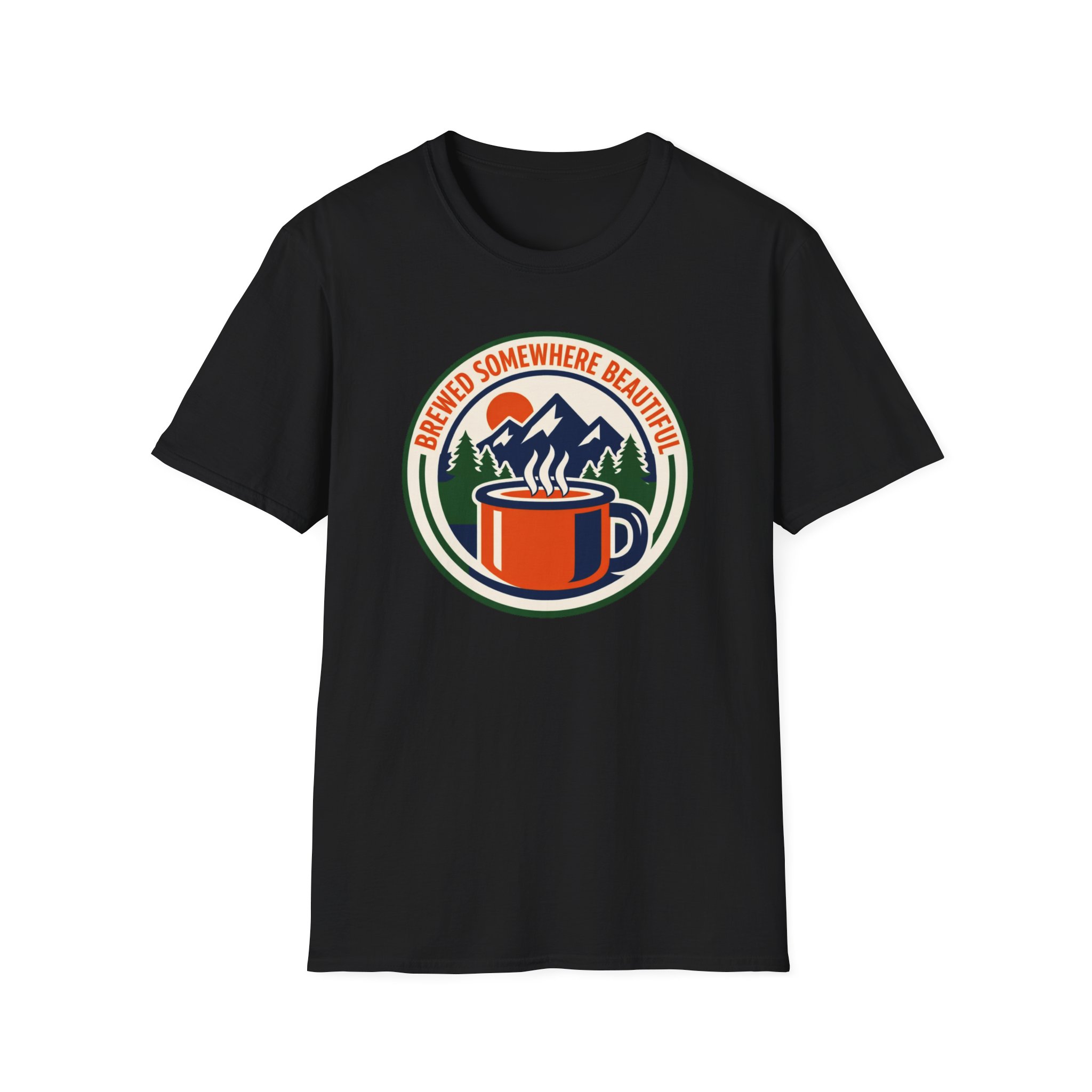 Brewed Somewhere Beautiful Emblem T-Shirt - Image 7