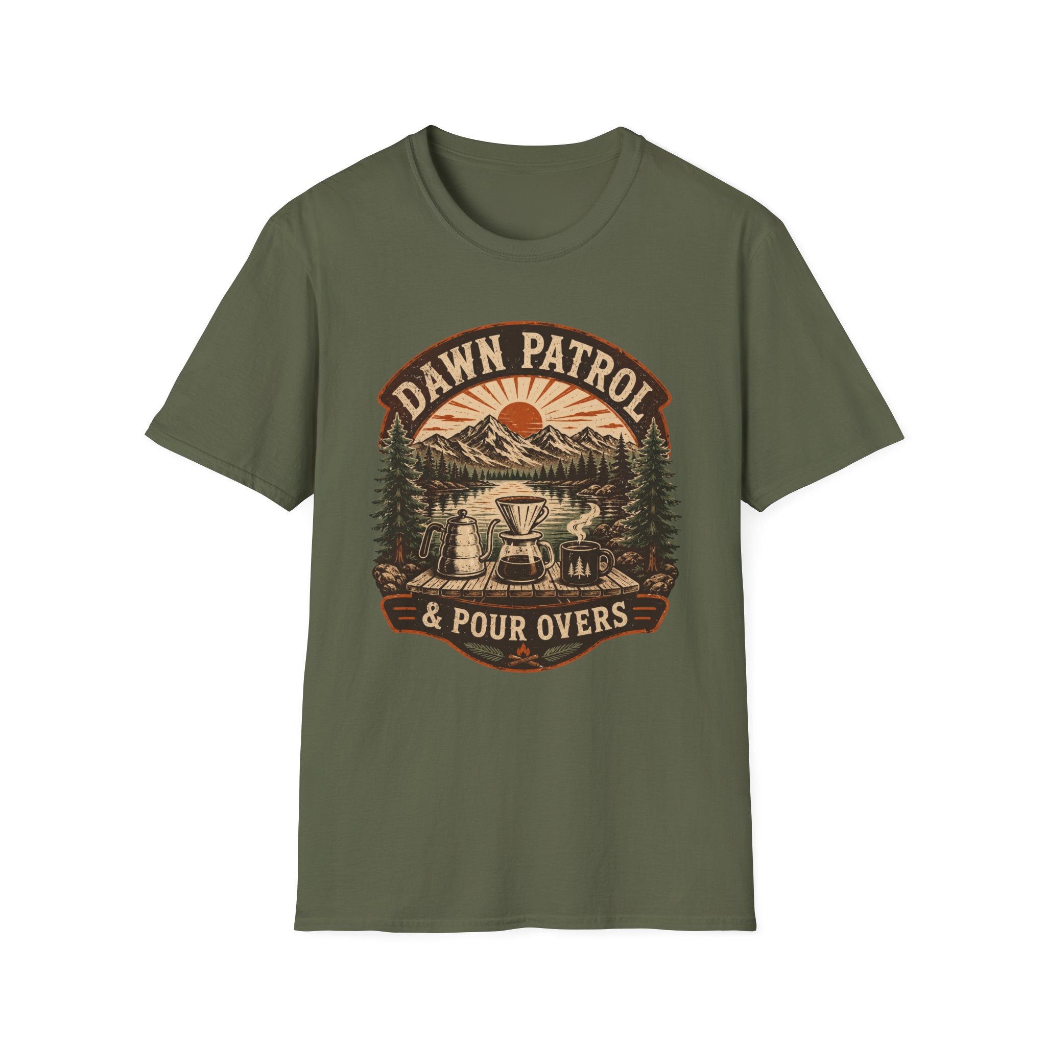 Dawn Patrol & Pour Overs T-Shirt - Image 19
