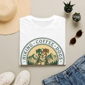 Hiking . Coffee . Dogs . What Could Go Wrong Funny T-Shirt