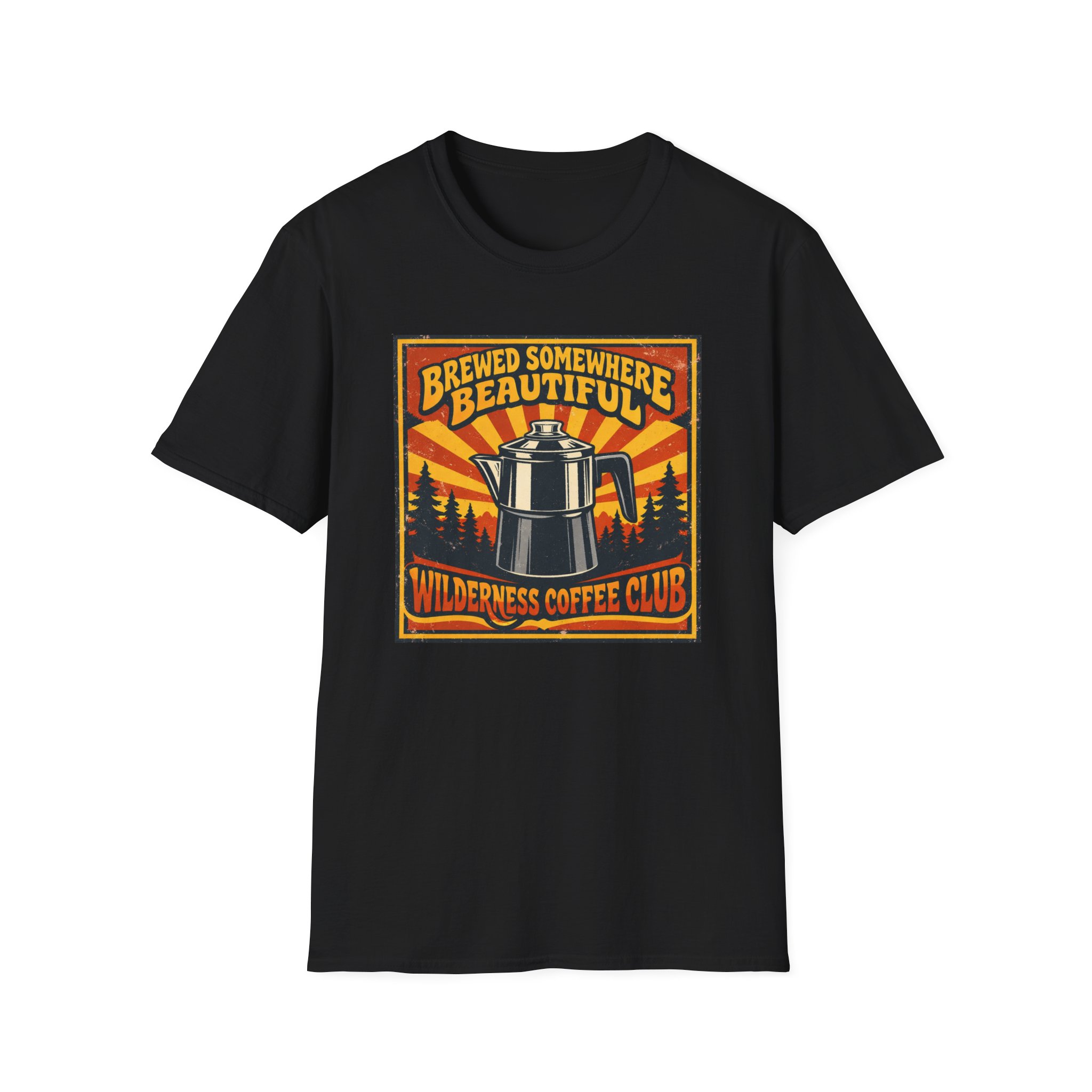 Brewed Somewhere Beautiful Poster Style T-shirt - Image 7