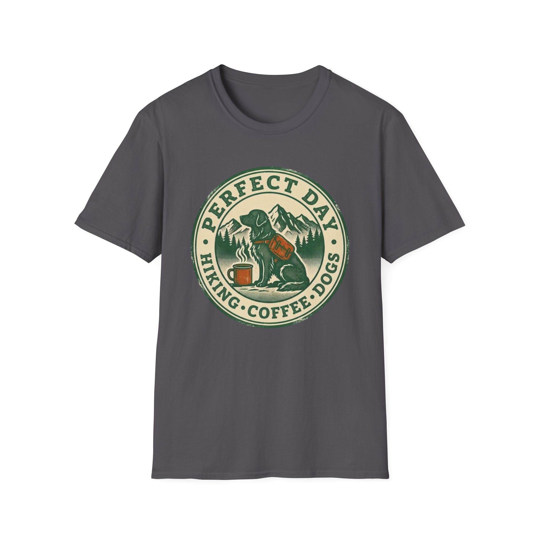 Perfect Day - Hiking Coffee Dogs T-Shirt - Image 27