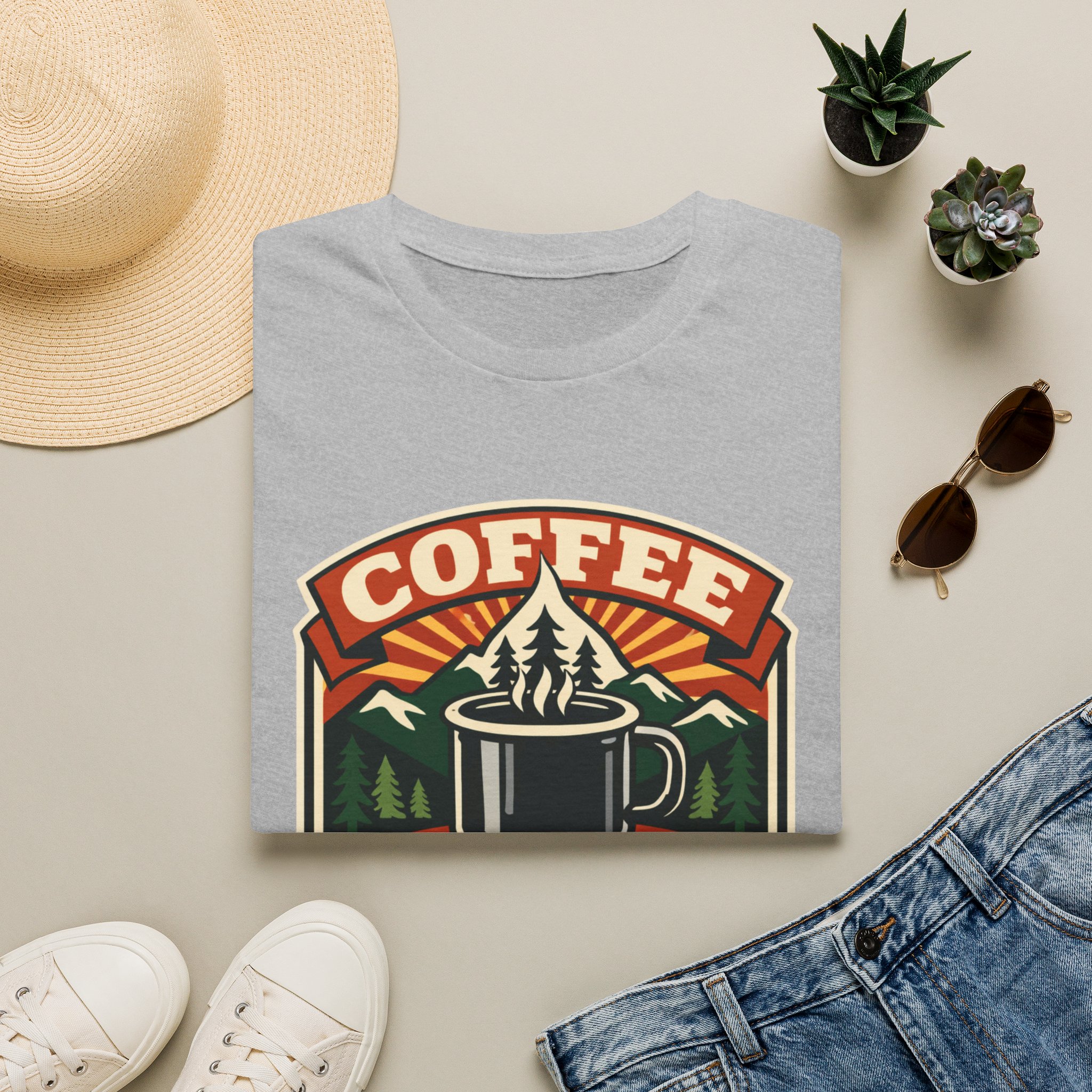 Coffee Tastes Better Outdoors T-Shirt - Image 9